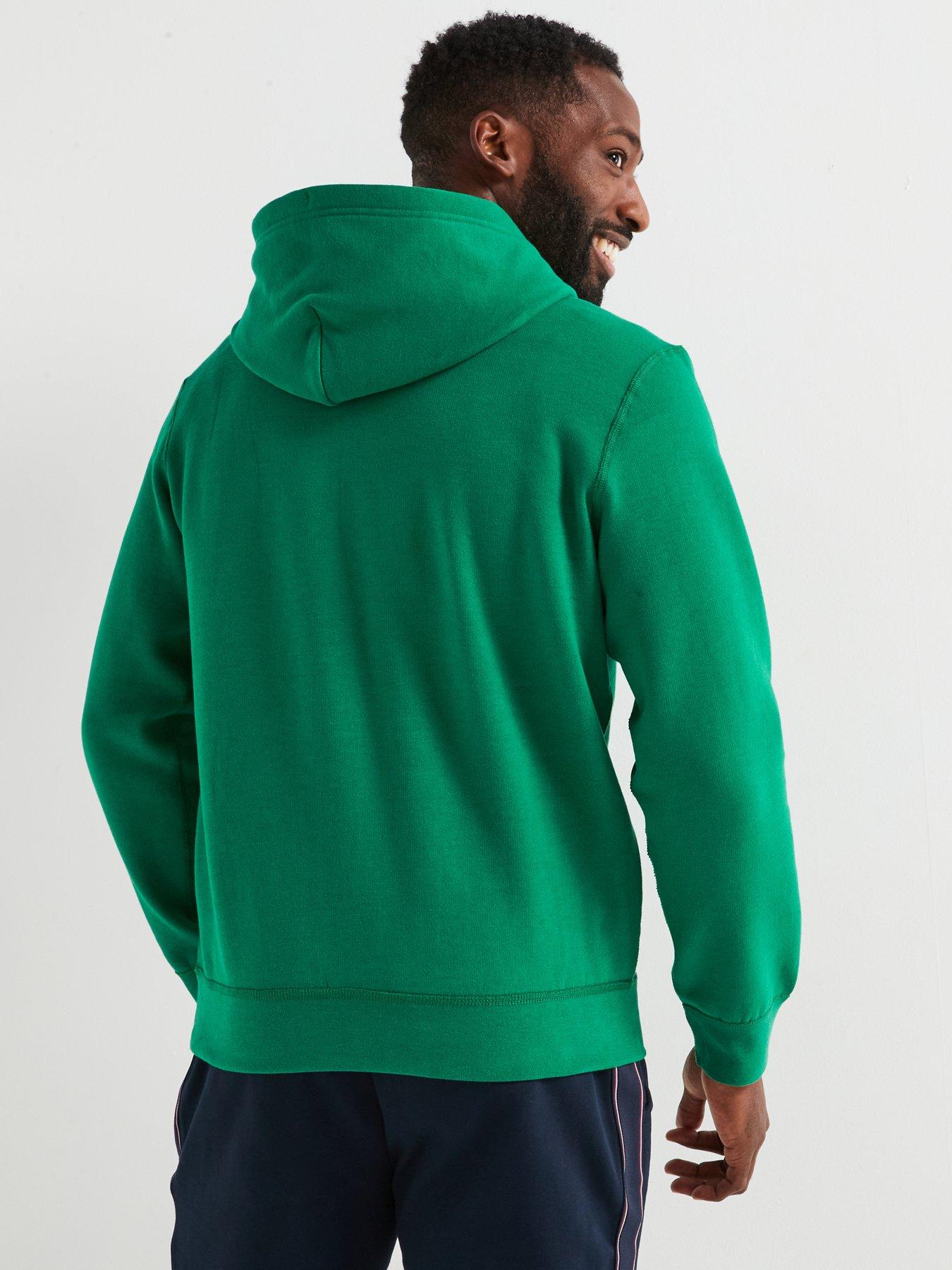 tommy-hilfiger-regular-fit-essential-fleece-overhead-hoodie-greenstillFront