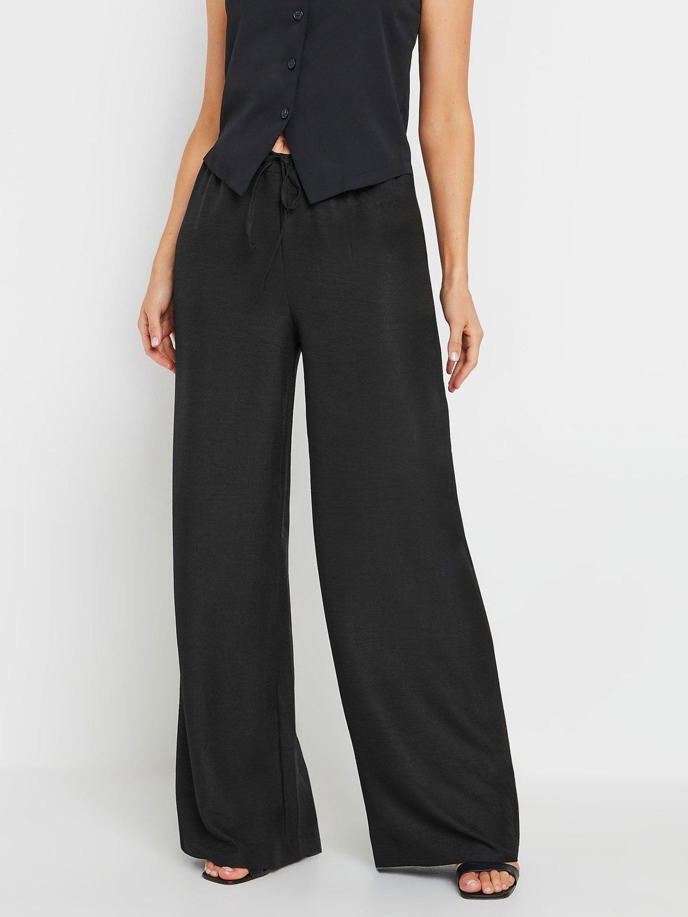 long-tall-sally-tall-textured-wide-leg-trousers-36front