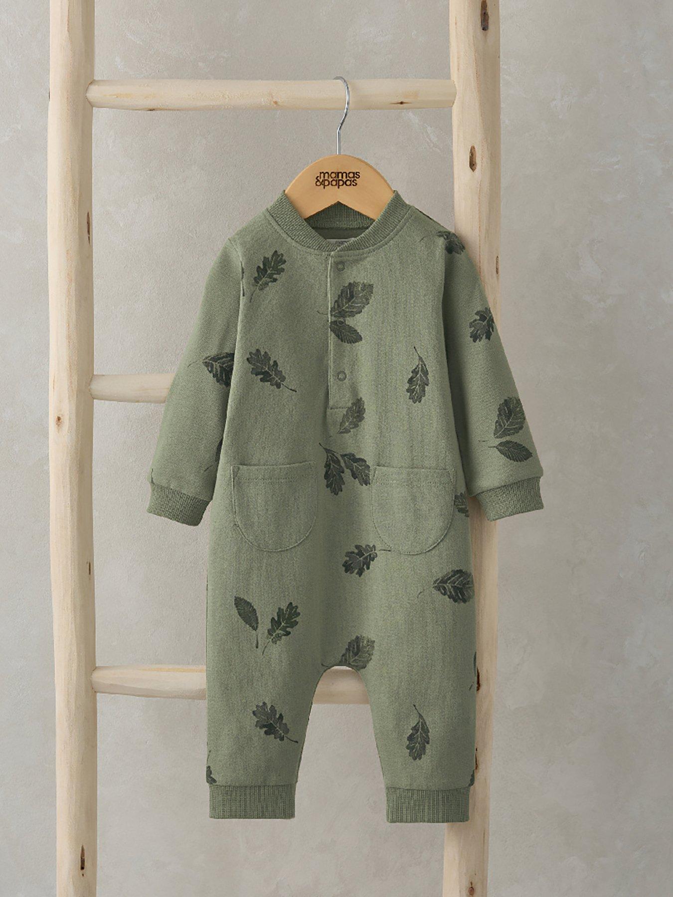 mamas-papas-baby-boys-acorn-sweat-romper-greenstillFront