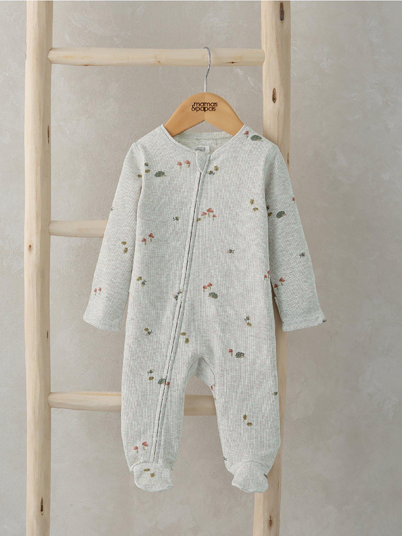 mamas-papas-baby-boys-autumn-zip-sleepsuit-beigestillFront