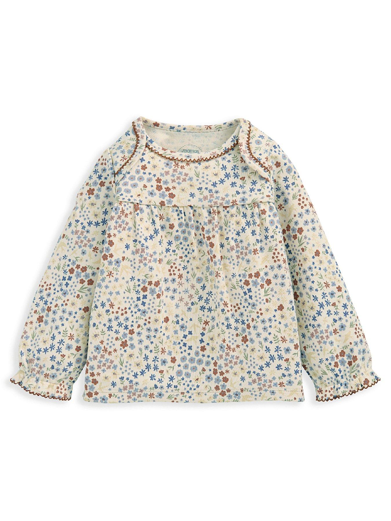 mamas-papas-baby-girls-ditsy-flower-pyjamas-multiback