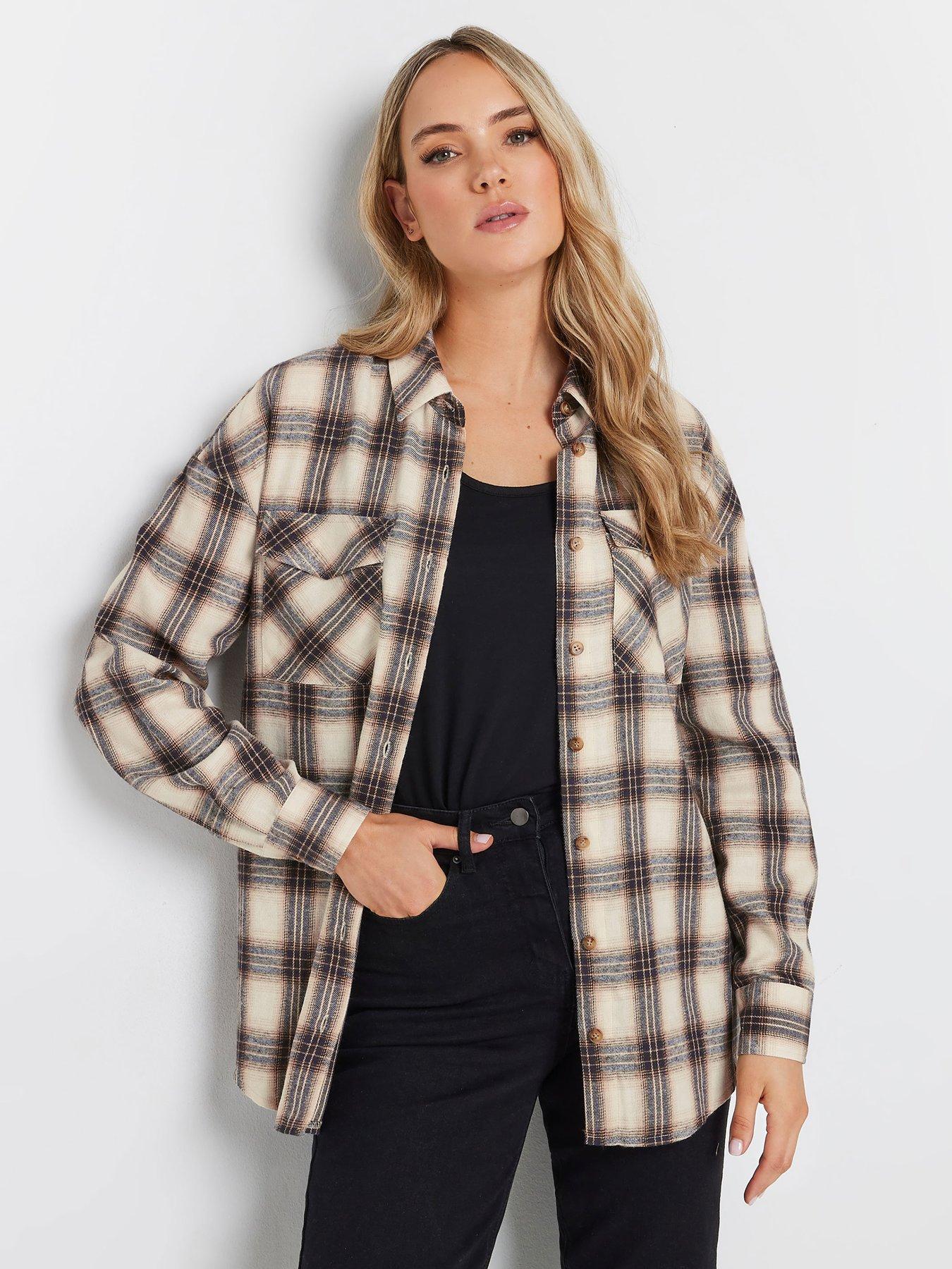 long-tall-sally-drop-shoulder-check-shirt-natural