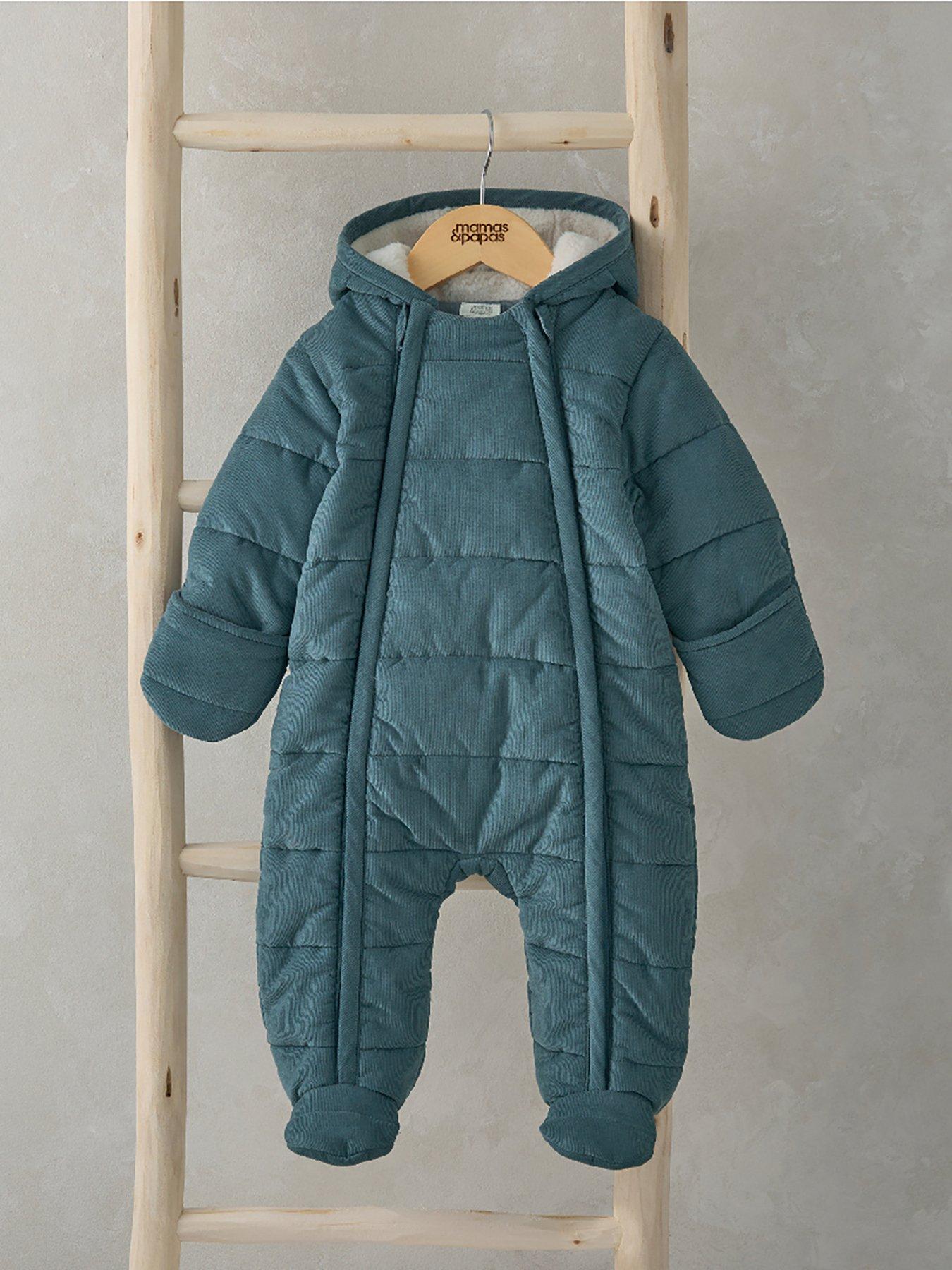 mamas-papas-baby-boys-quilted-pramsuit-bluestillFront