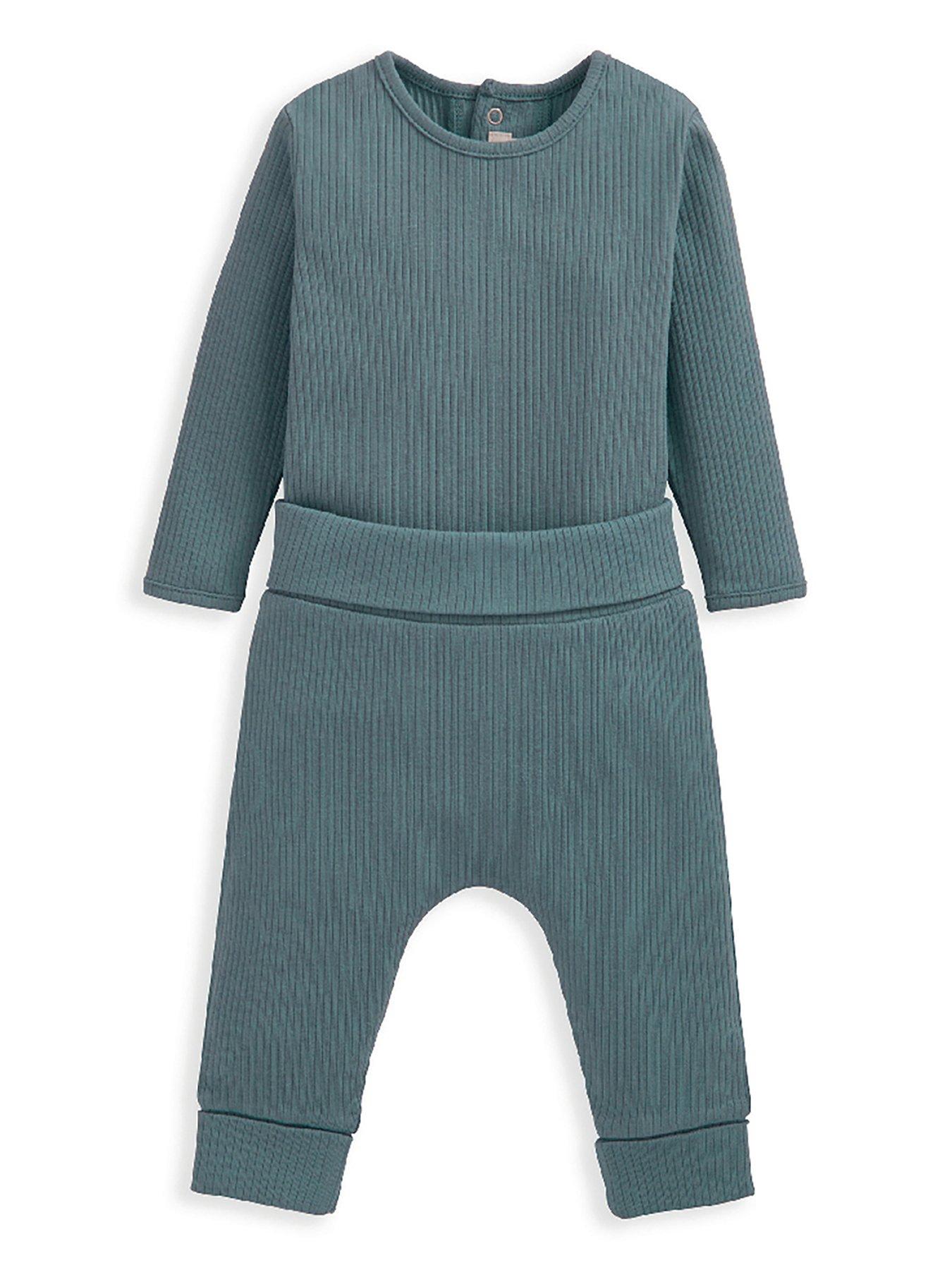 mamas-papas-baby-unisexnbsprib-2-piece-set-blue