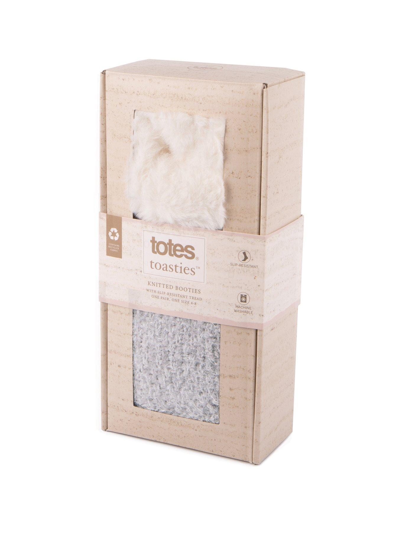 totes-totes-knitted-texture-booties-greydetail