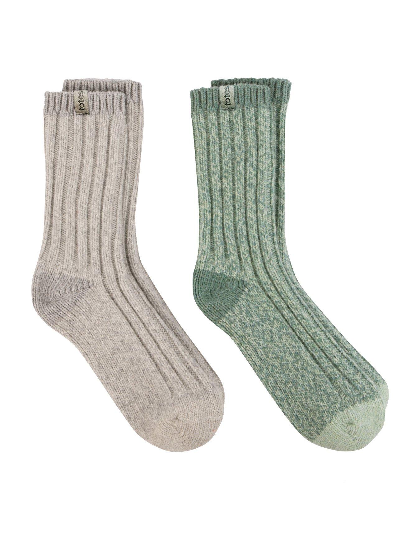 totes-totes-2pack-chunky-twist-wool-boot-socks-grey