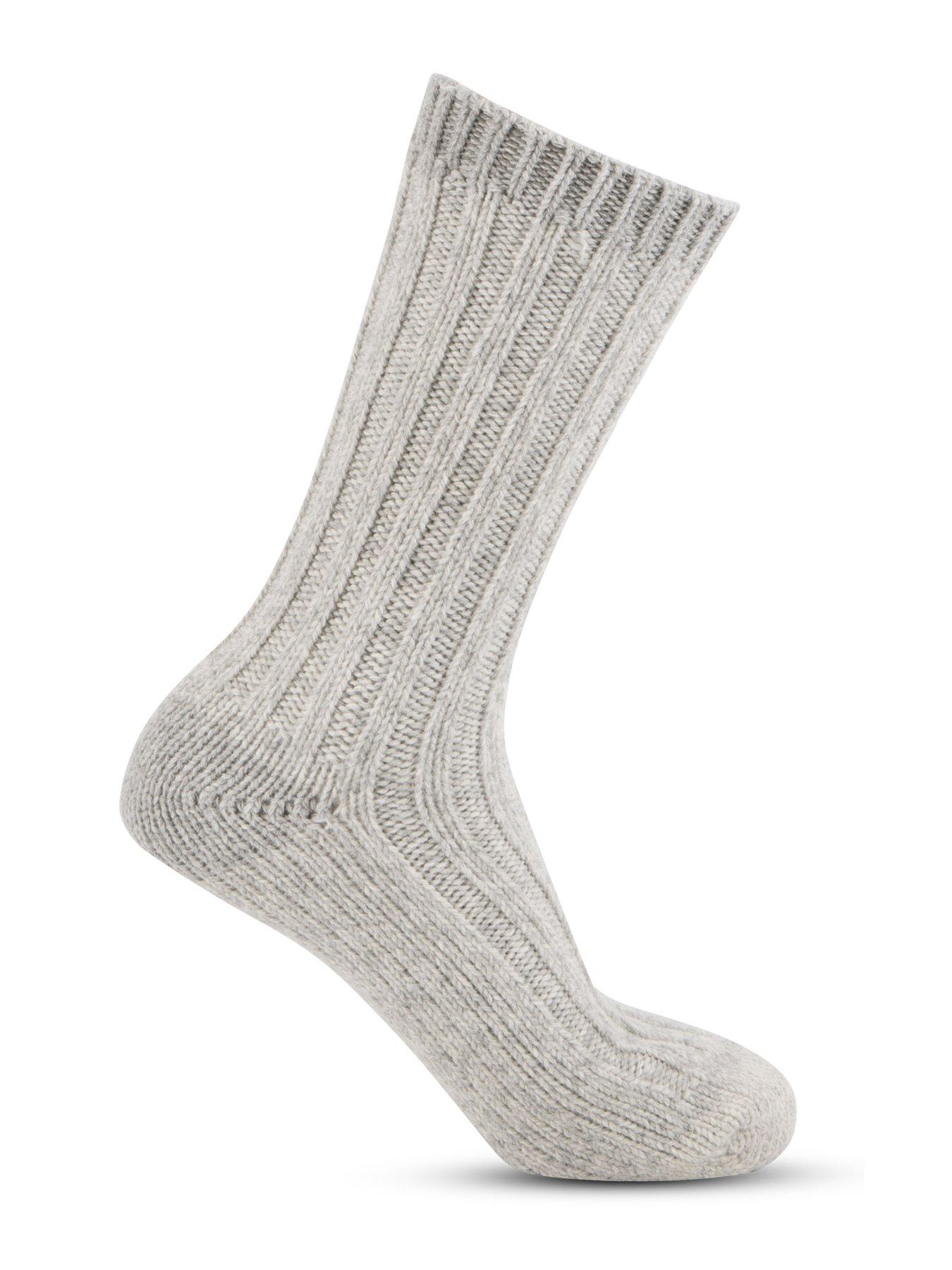 Image 4 of 6 of TOTES Totes 2pack Chunky Twist Wool Boot Socks - Grey