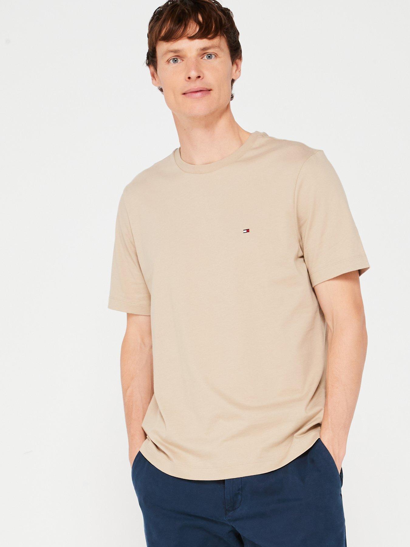 tommy-hilfiger-regular-fit-essential-flag-logo-t-shirt-beige