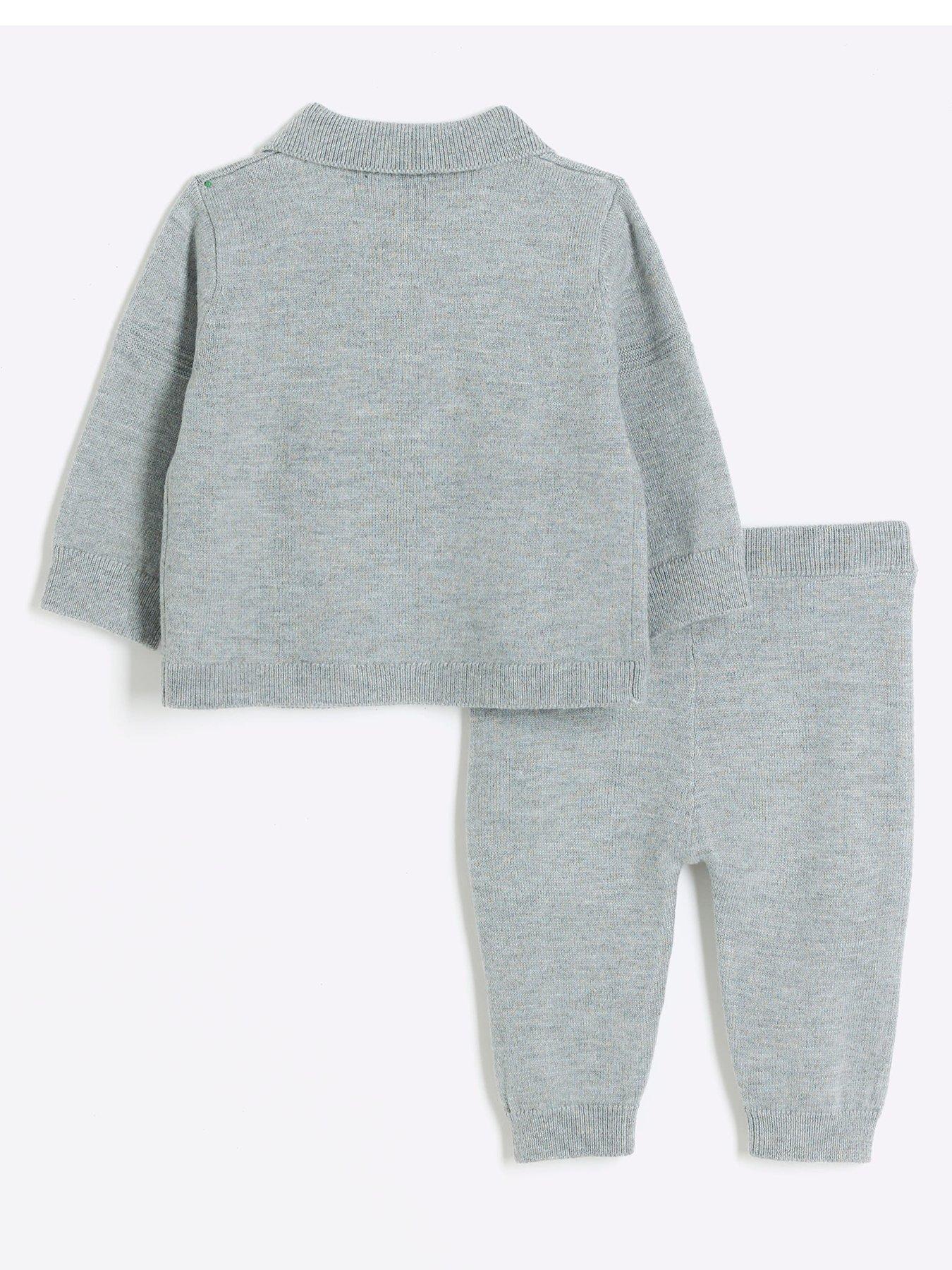 river-island-baby-baby-boys-cable-knit-polo-set-greyback