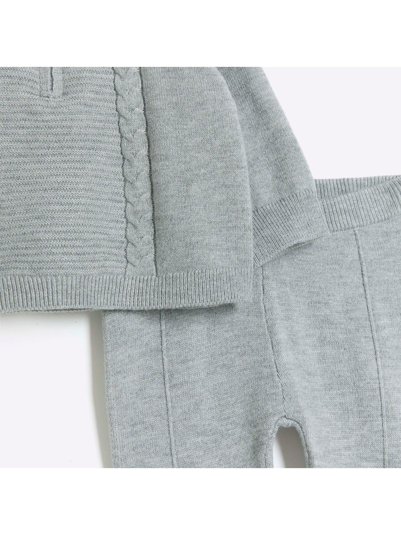 river-island-baby-baby-boys-cable-knit-polo-set-greyoutfit