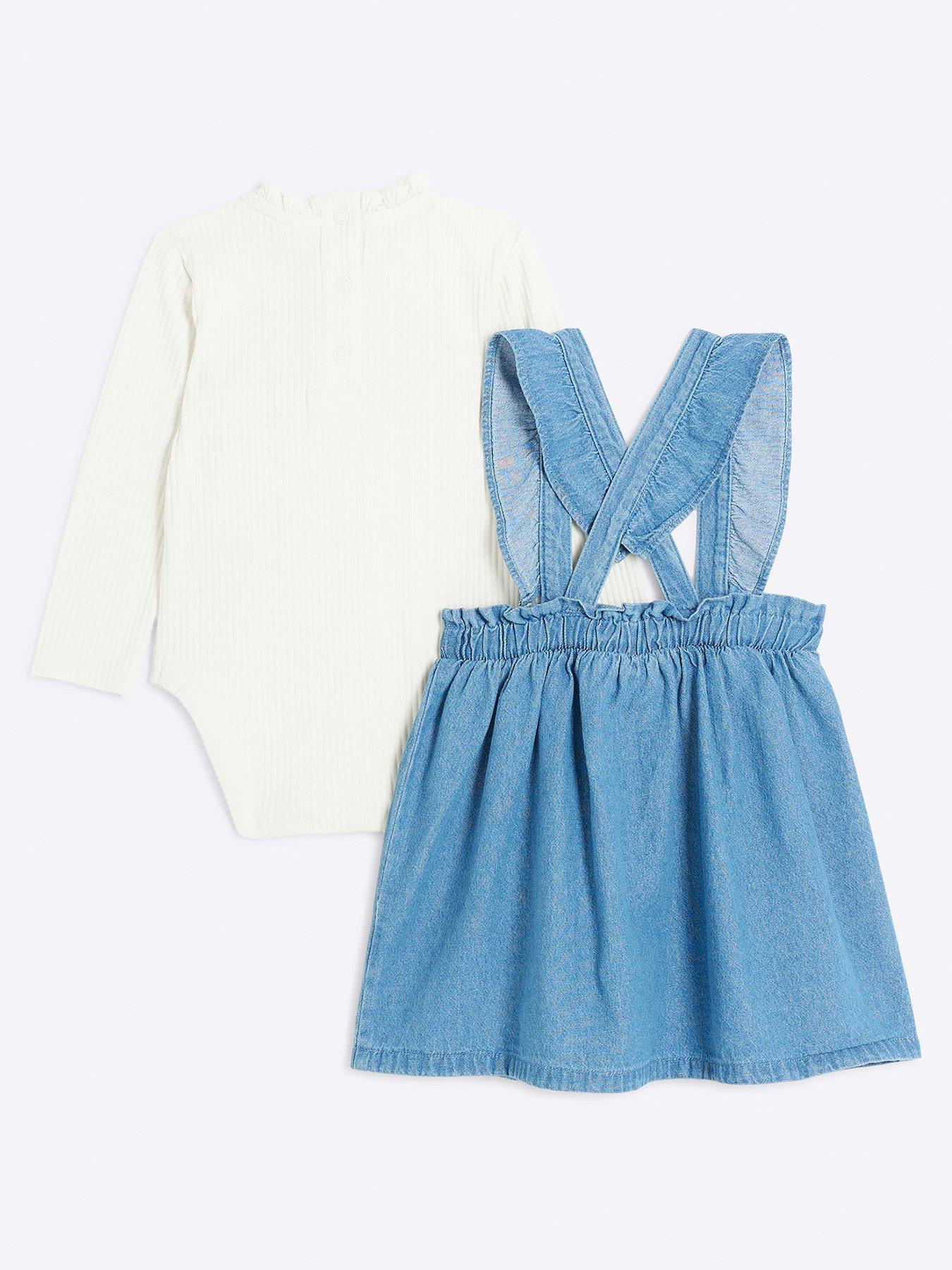 river-island-baby-baby-girls-denim-bow-pinafore-dress-set-blueback