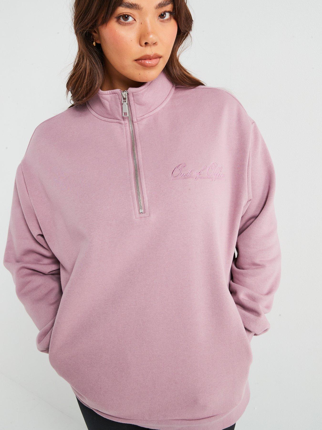 v-by-very-curve-slogan-zip-neck-sweatdetail