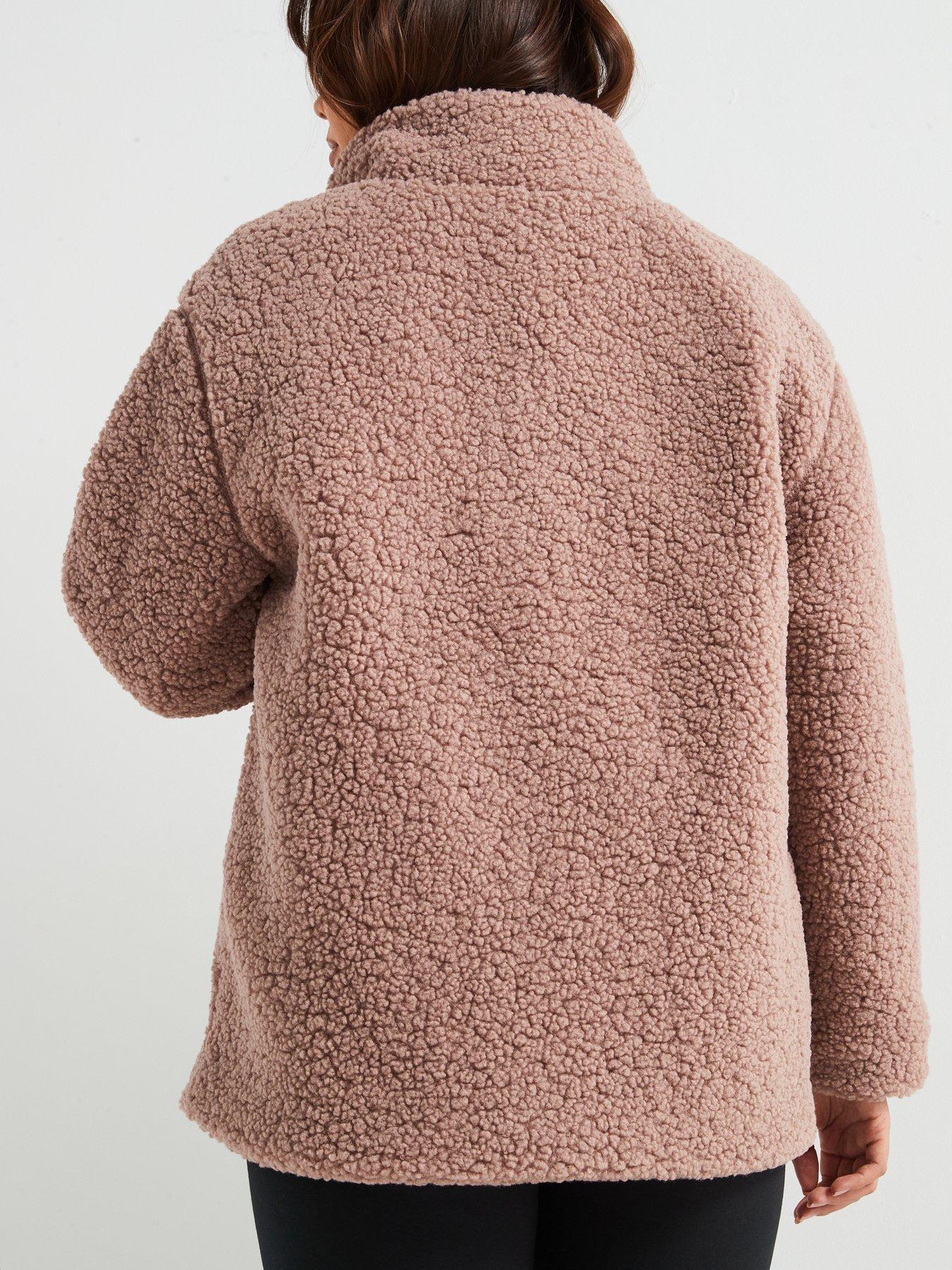 v-by-very-curve-borg-zip-through-jacket-minkstillFront