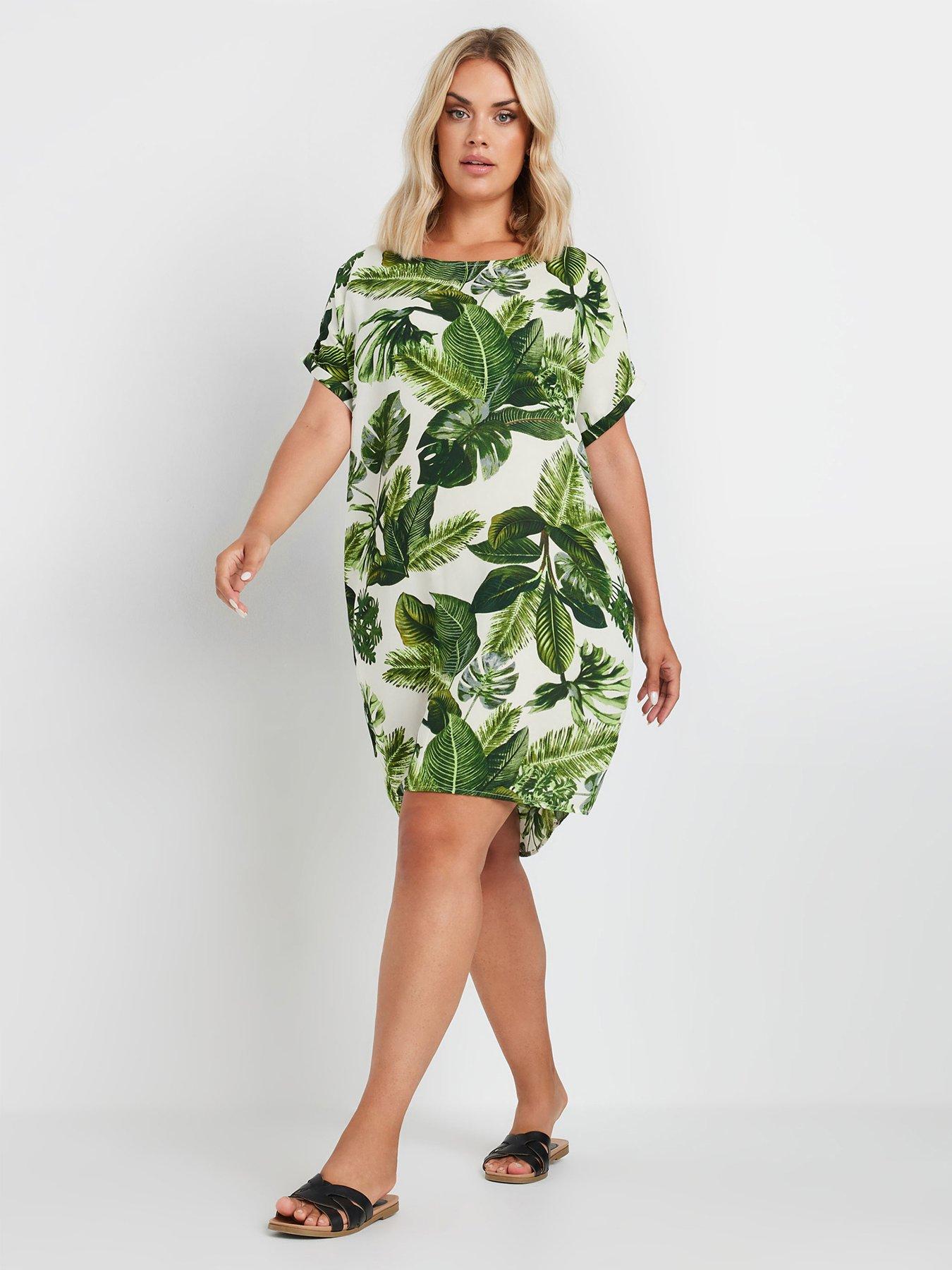 yours-curve-tunic-dress-green