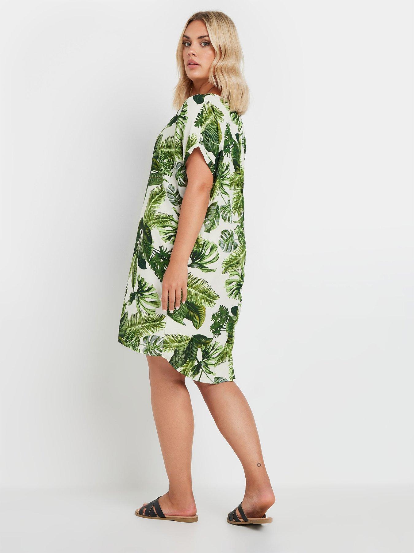 yours-curve-tunic-dress-greenstillFront