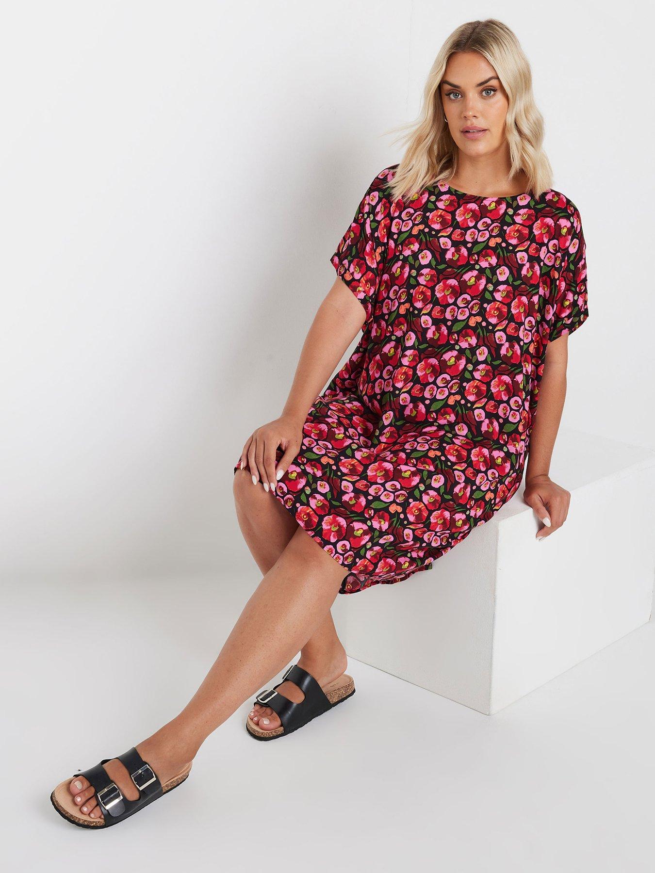 yours-curve-easy-tunic-dress-pinkfront