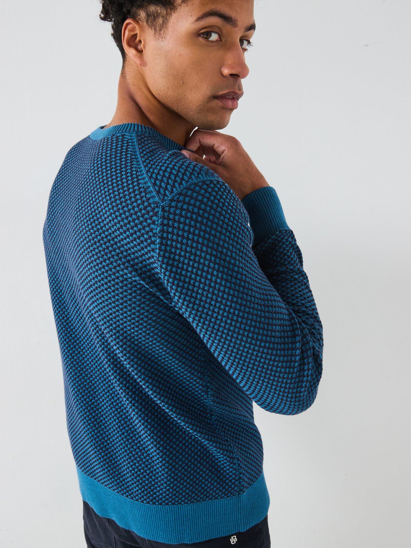 calvin-klein-calvin-klein-two-tone-honeycomb-knitted-jumper-dark-bluedetail