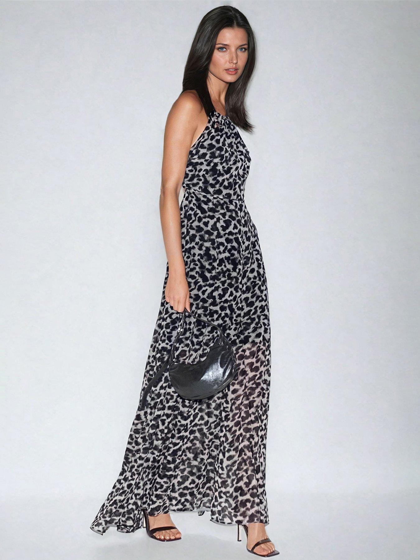 Image 4 of 6 of Religion Open Back Halterneck Maxi Dress - Multi