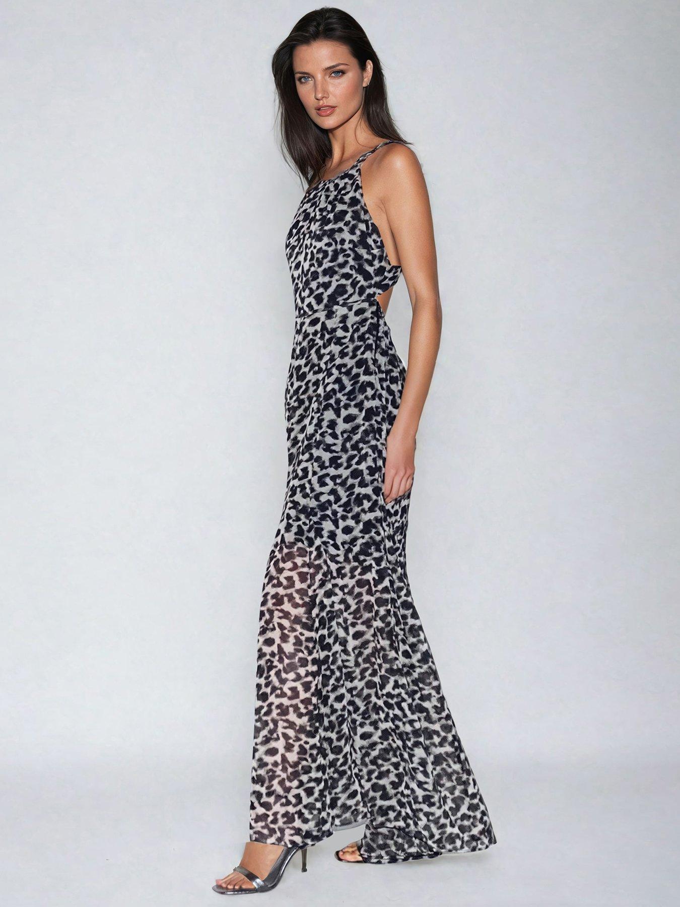 Image 5 of 6 of Religion Open Back Halterneck Maxi Dress - Multi