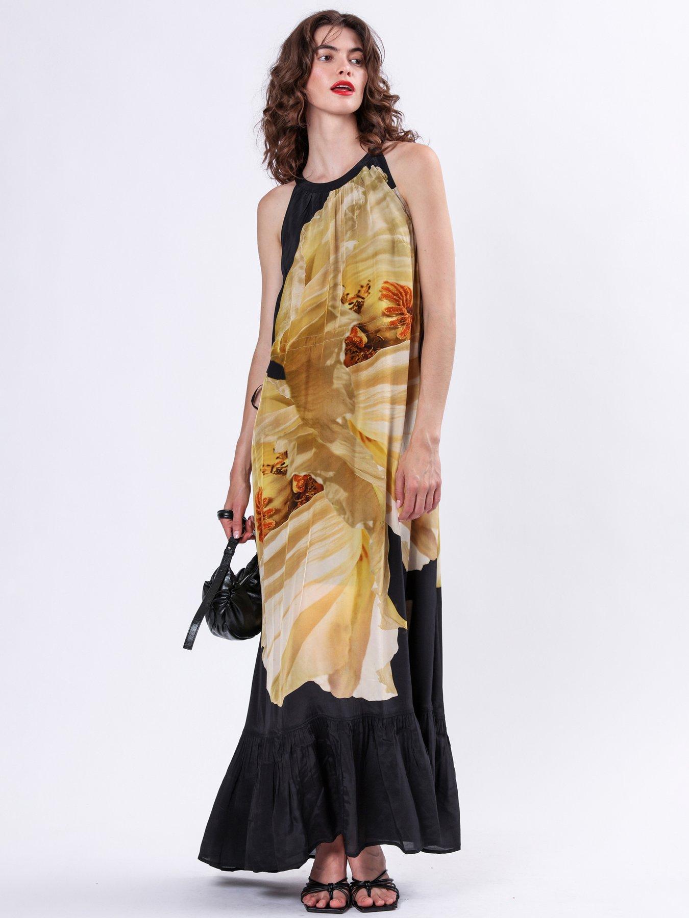 religion-halterneck-maxi-dress-yellowback