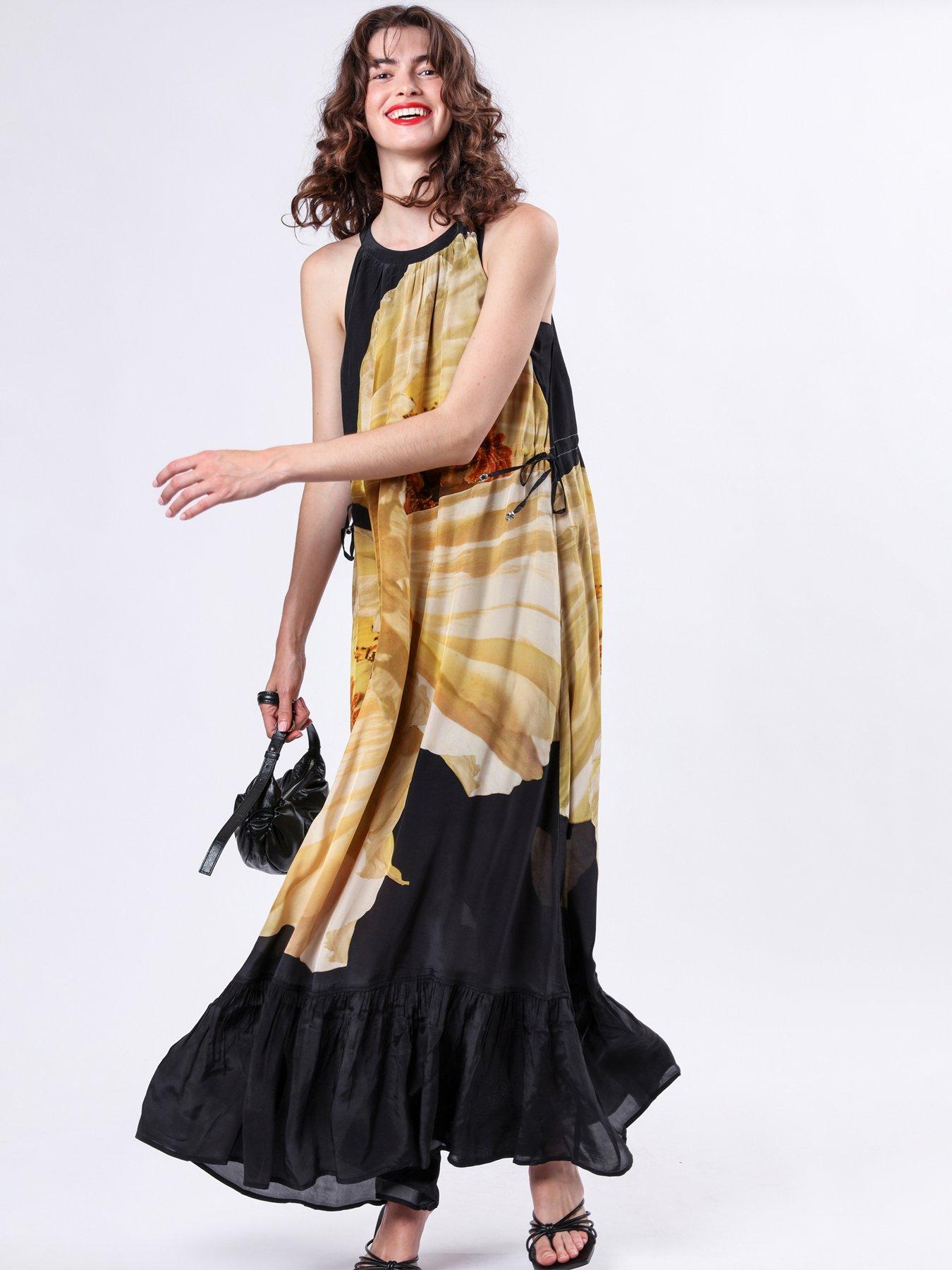 religion-halterneck-maxi-dress-yellowoutfit