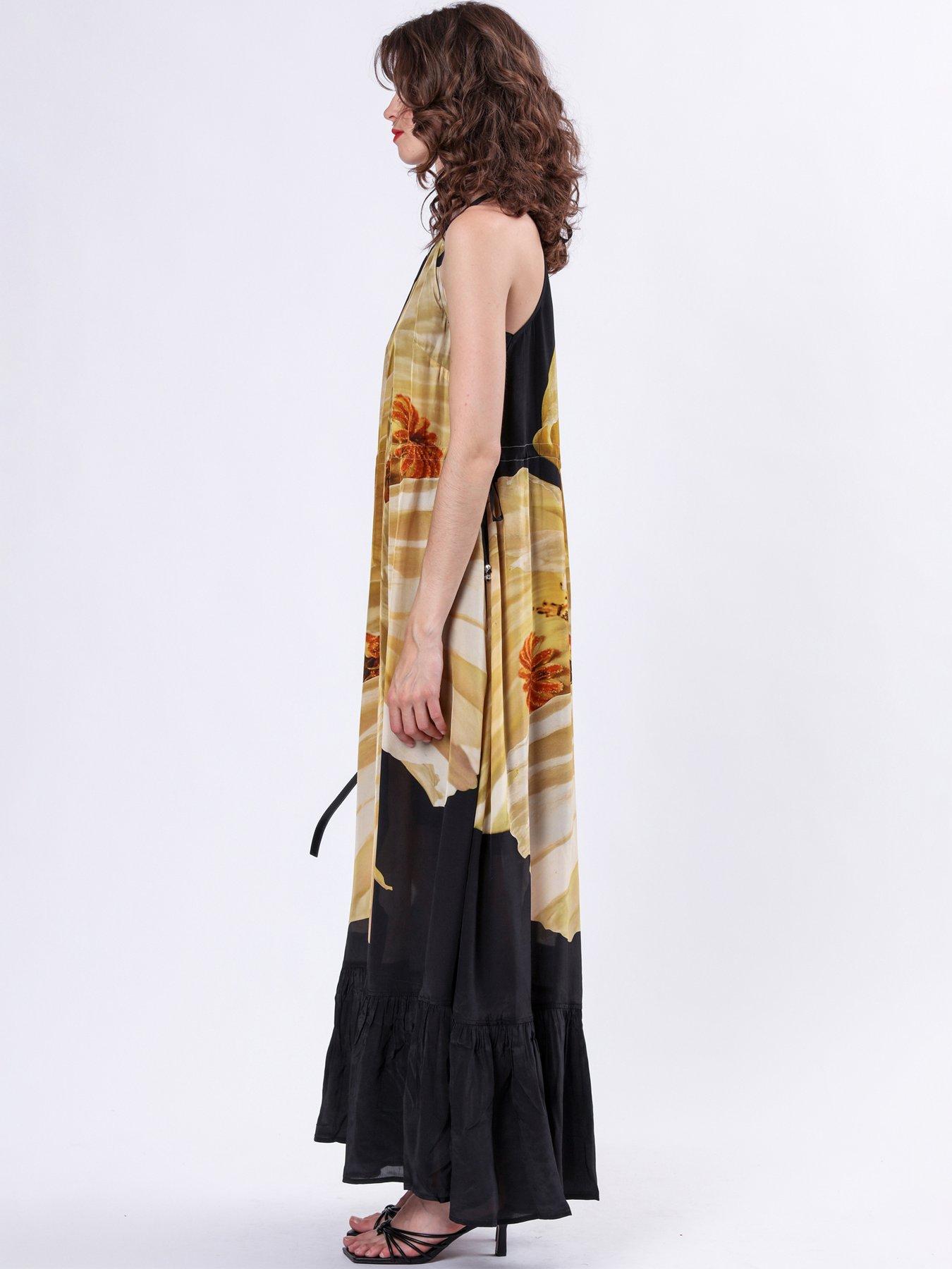 religion-halterneck-maxi-dress-yellowdetail