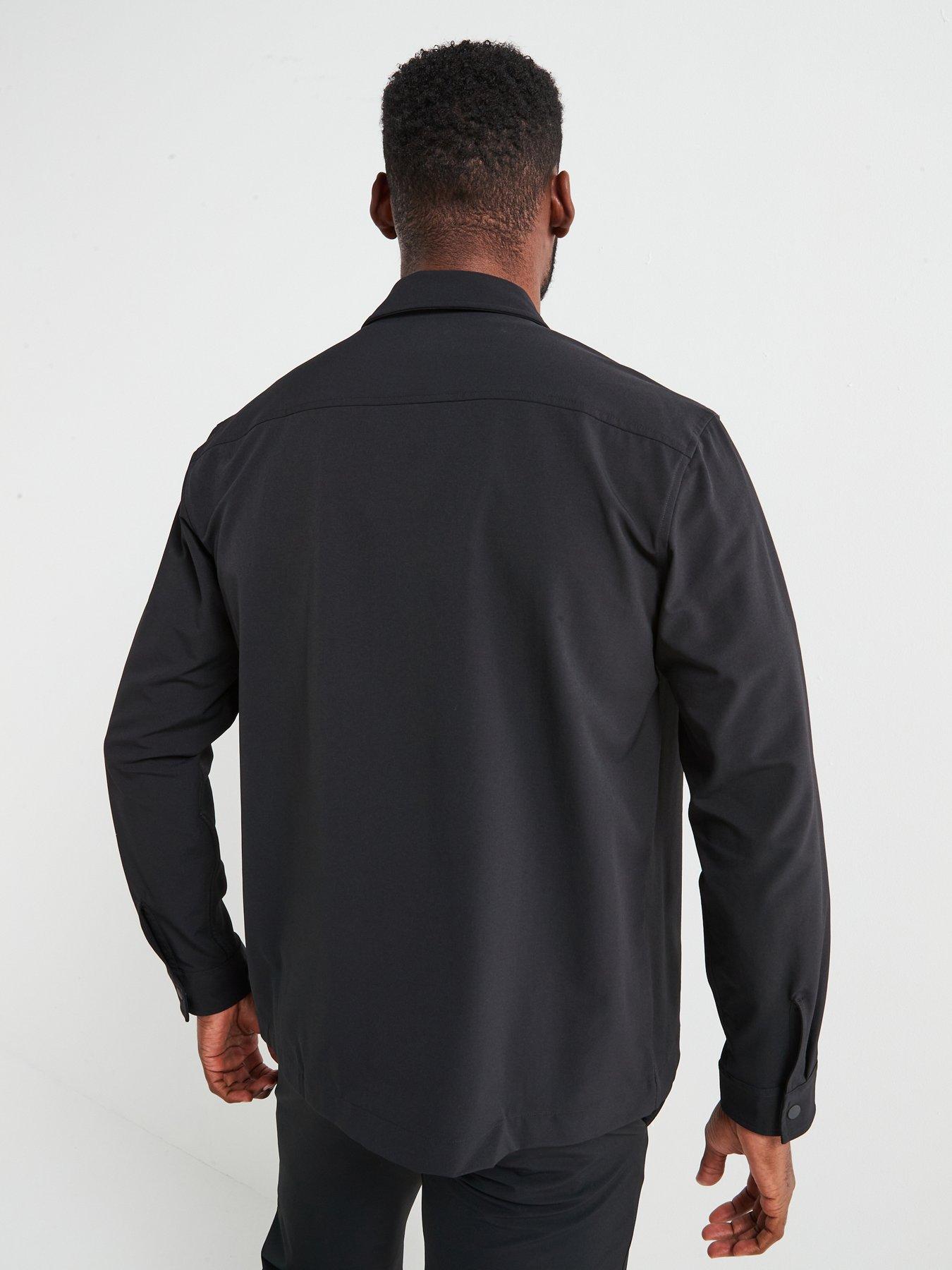 calvin-klein-4-way-stretch-nylon-overshirt-blackstillFront