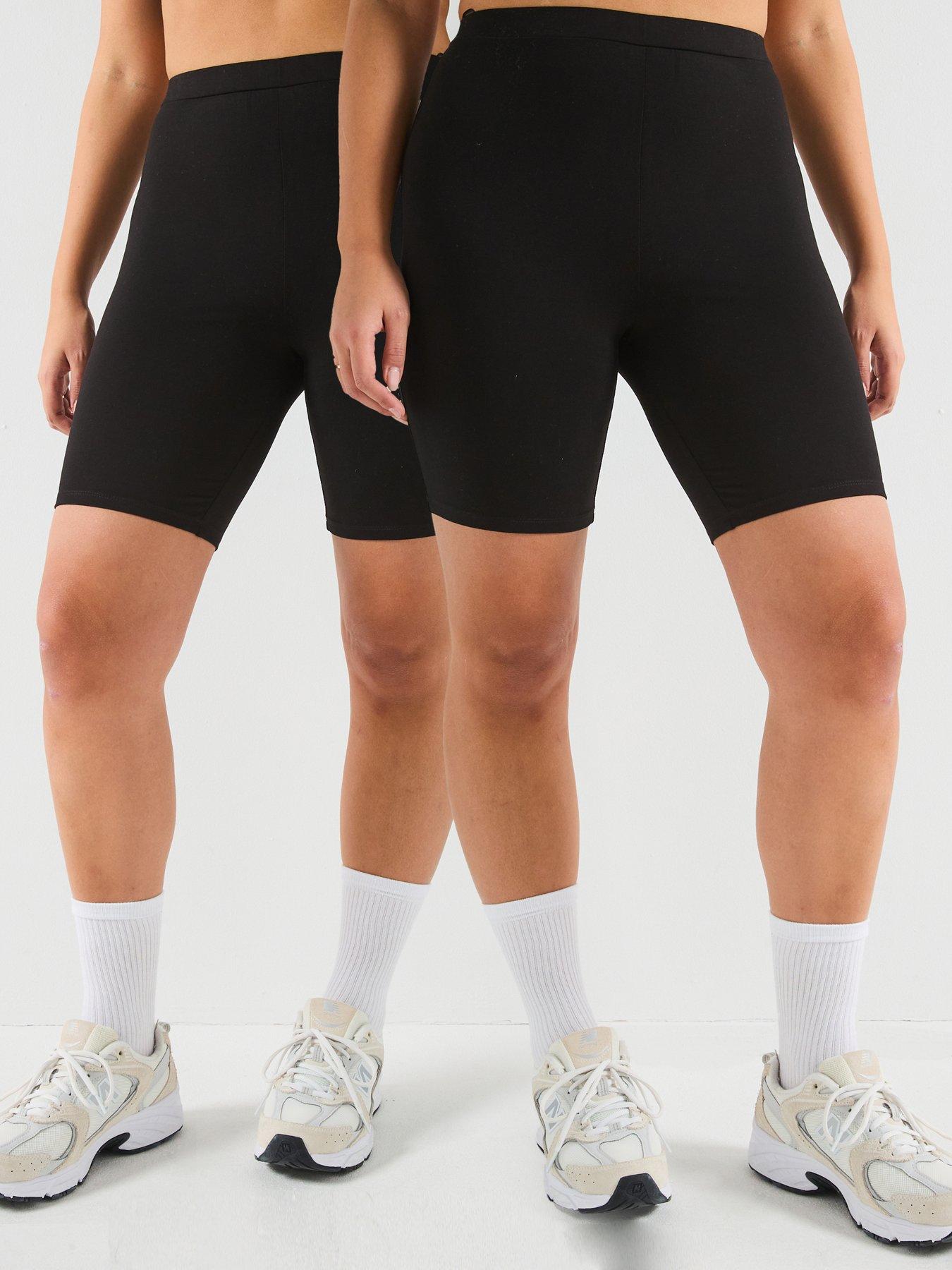 v-by-very-curve-2-pack-cycling-short-black