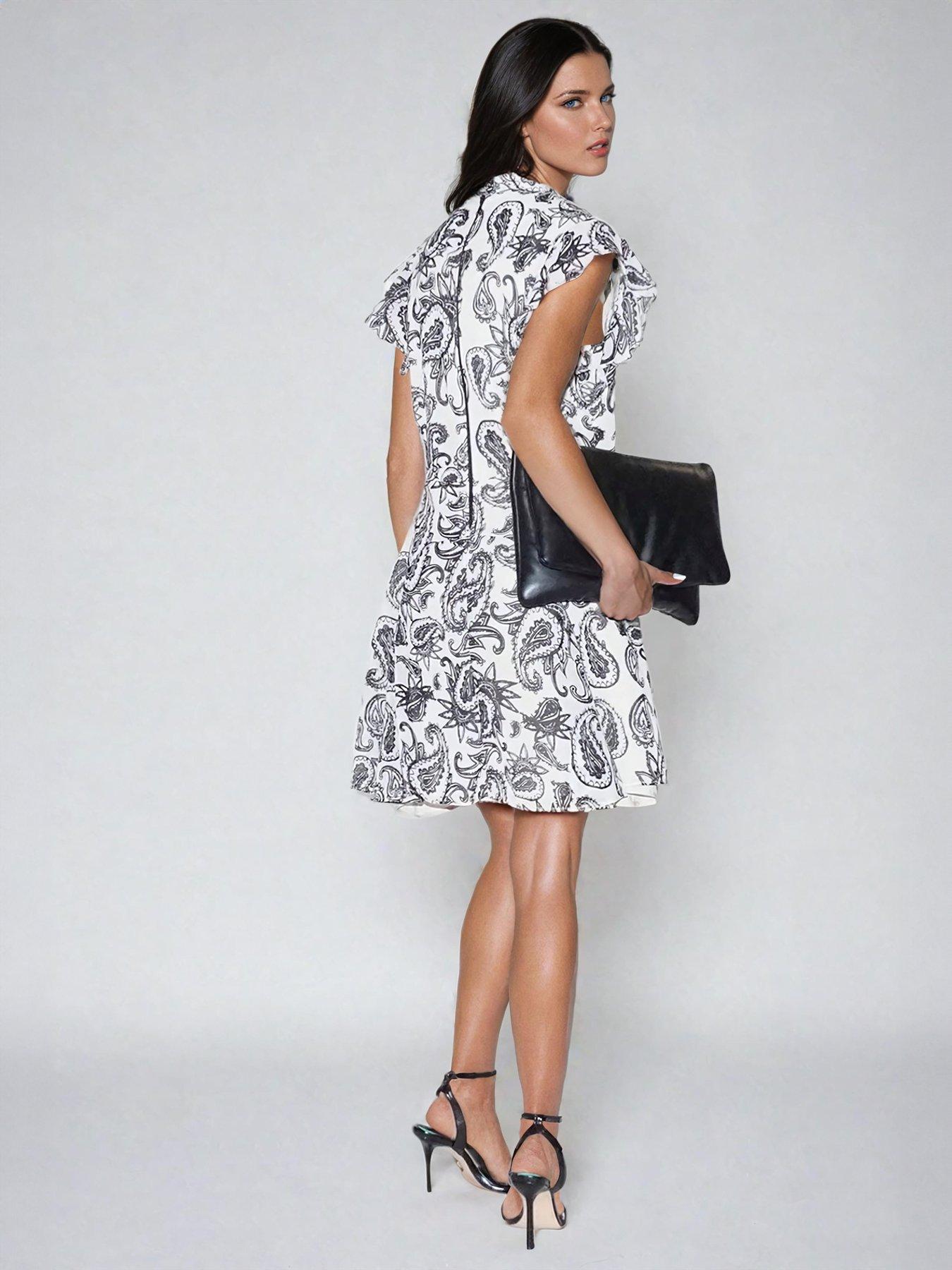 Image 3 of 5 of Religion High Neck Shift Dress - Multi