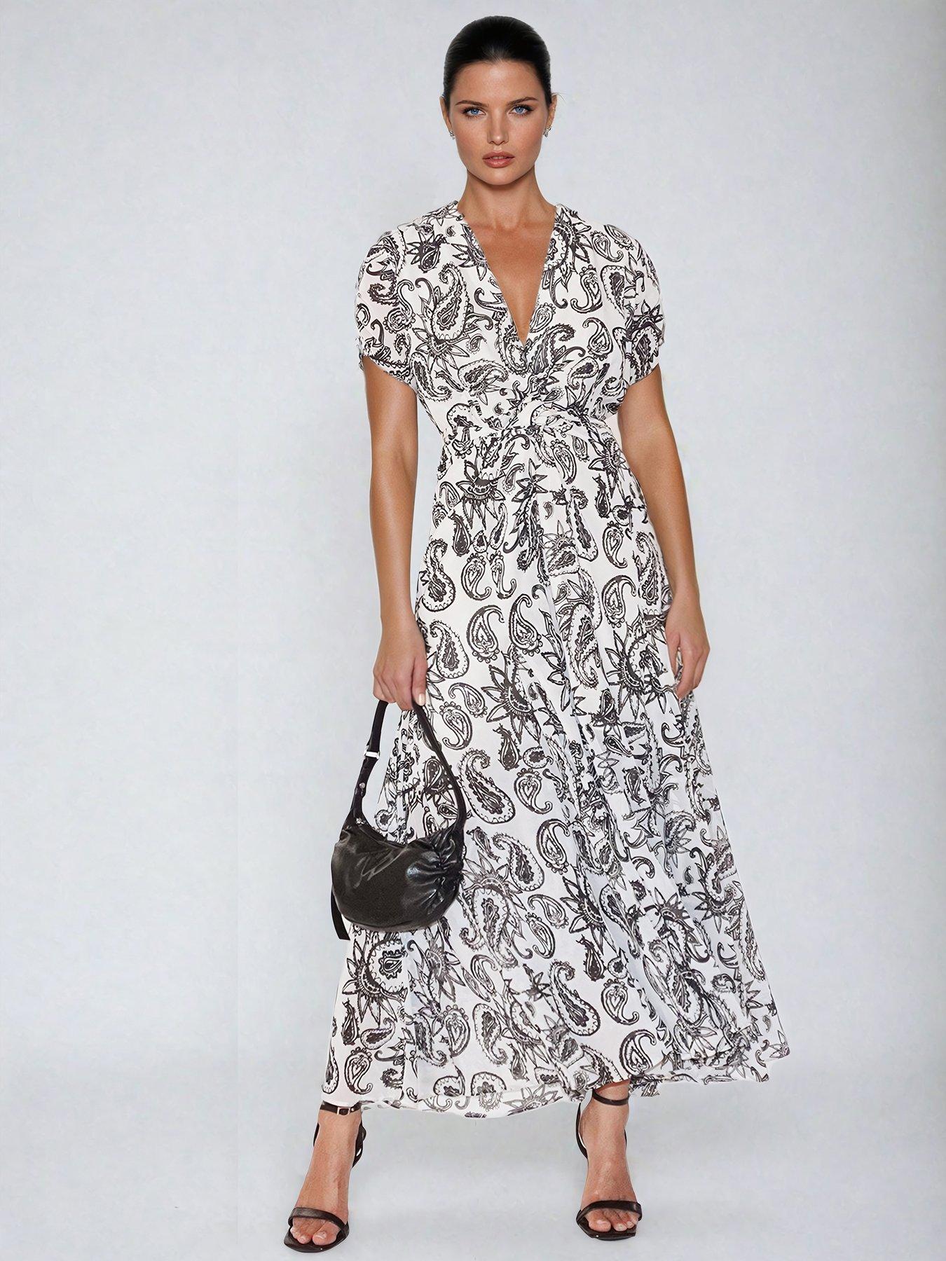 religion-printed-wrap-dress-mono