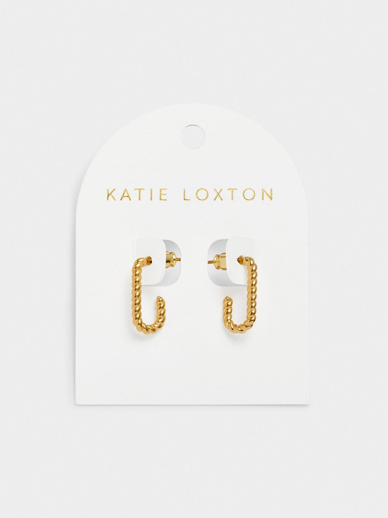 katie-loxton-celine-waterproof-gold-rope-hoop-earringsstillFront