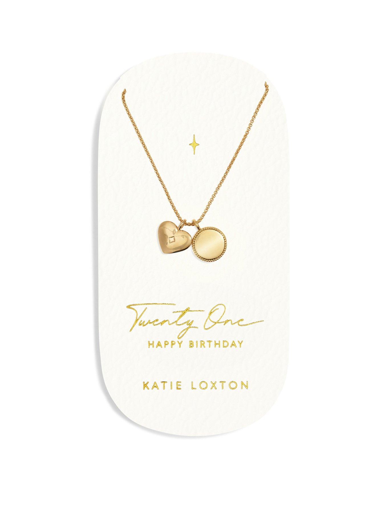 katie-loxton-21st-birthday-waterproof-gold-sentiment-necklace