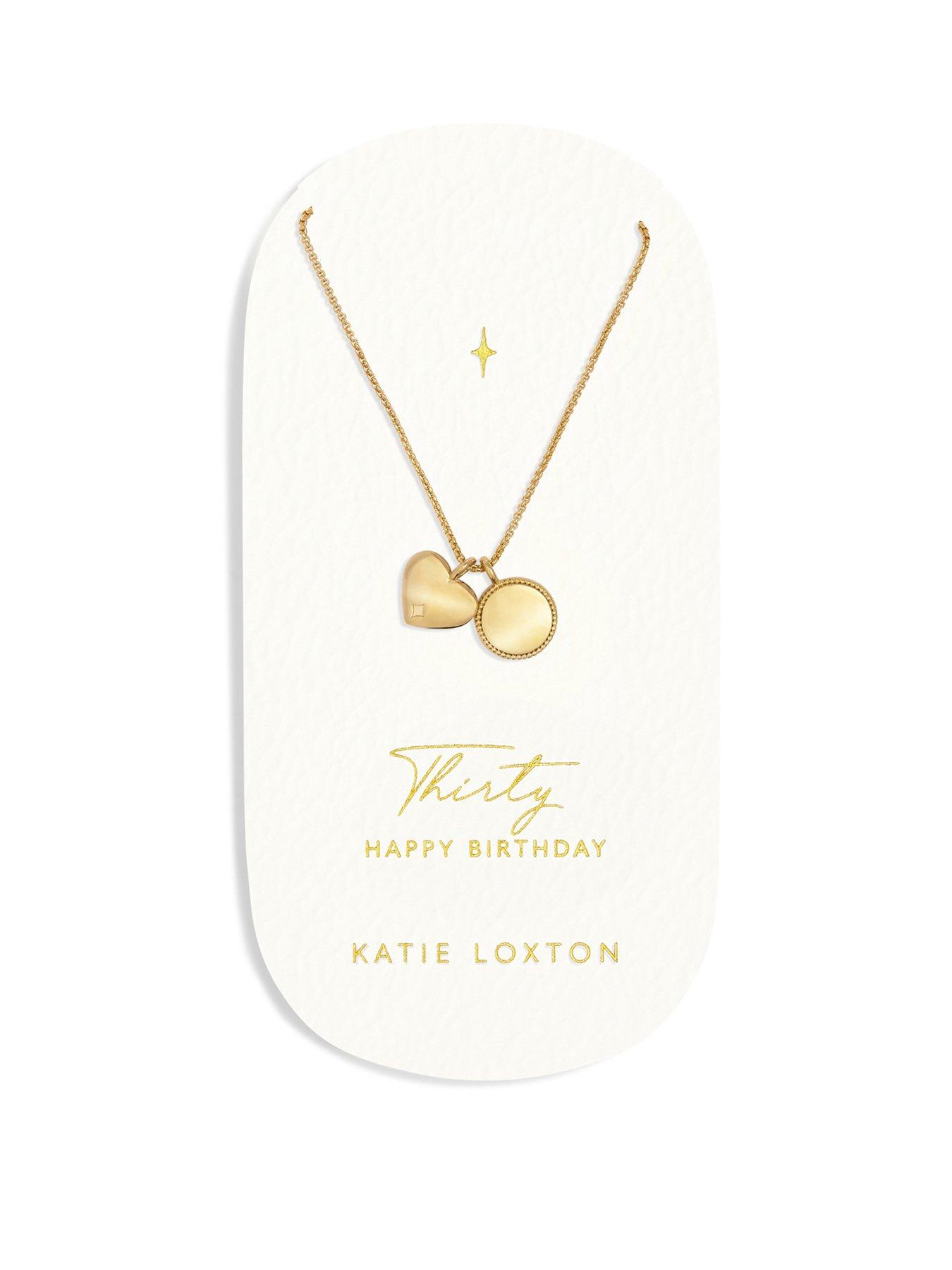 katie-loxton-30th-birthday-waterproof-gold-sentiment-necklace