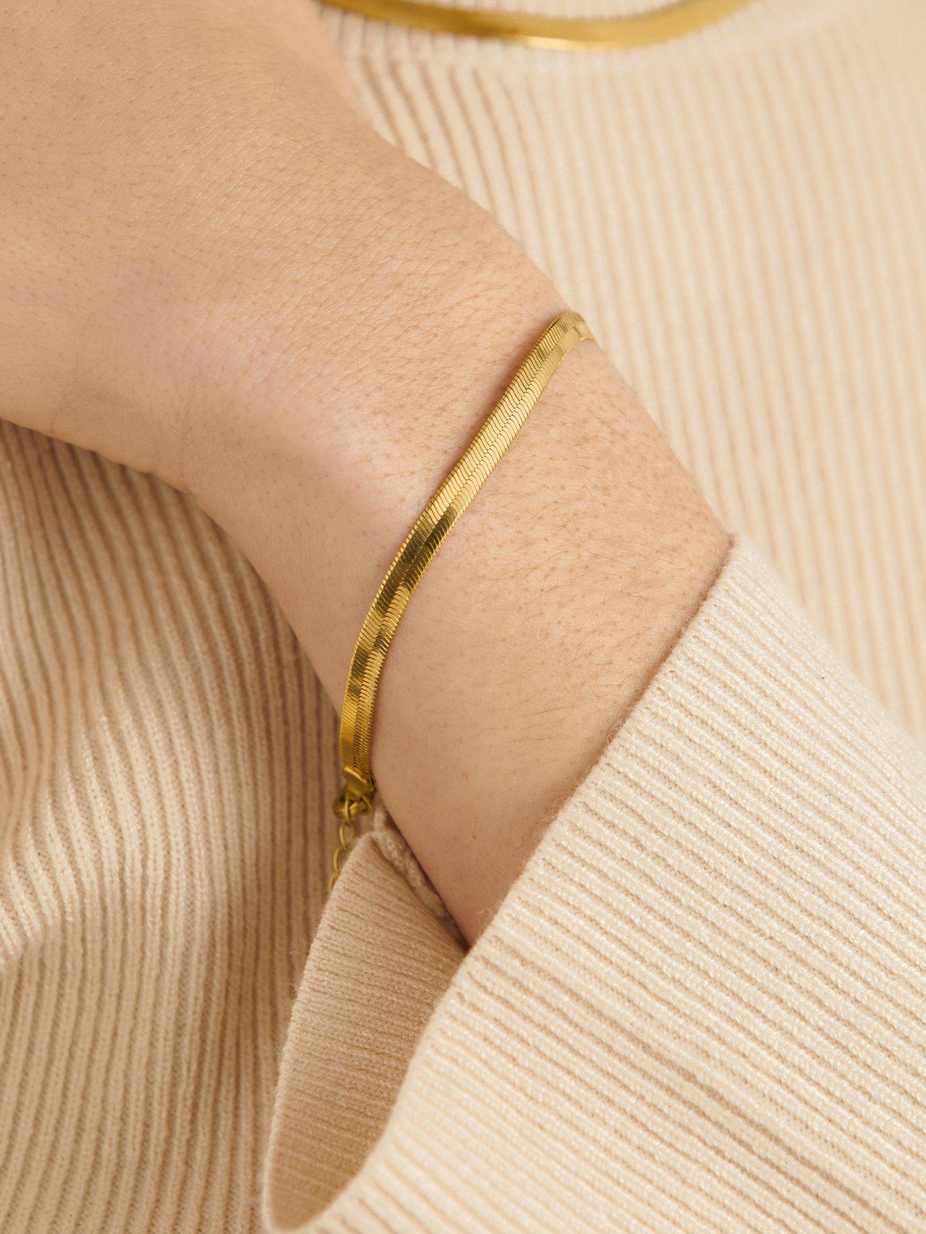 katie-loxton-ciana-waterproof-gold-snake-chain-bracelet