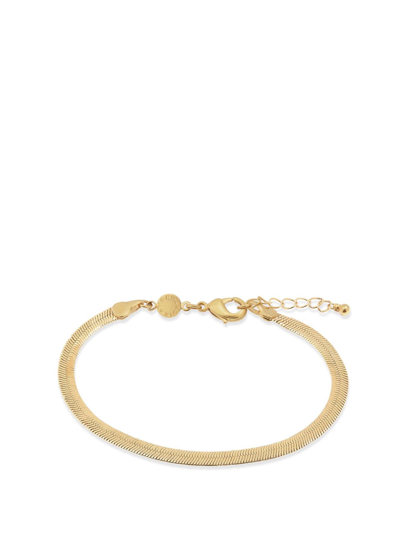 katie-loxton-ciana-waterproof-gold-snake-chain-bracelet