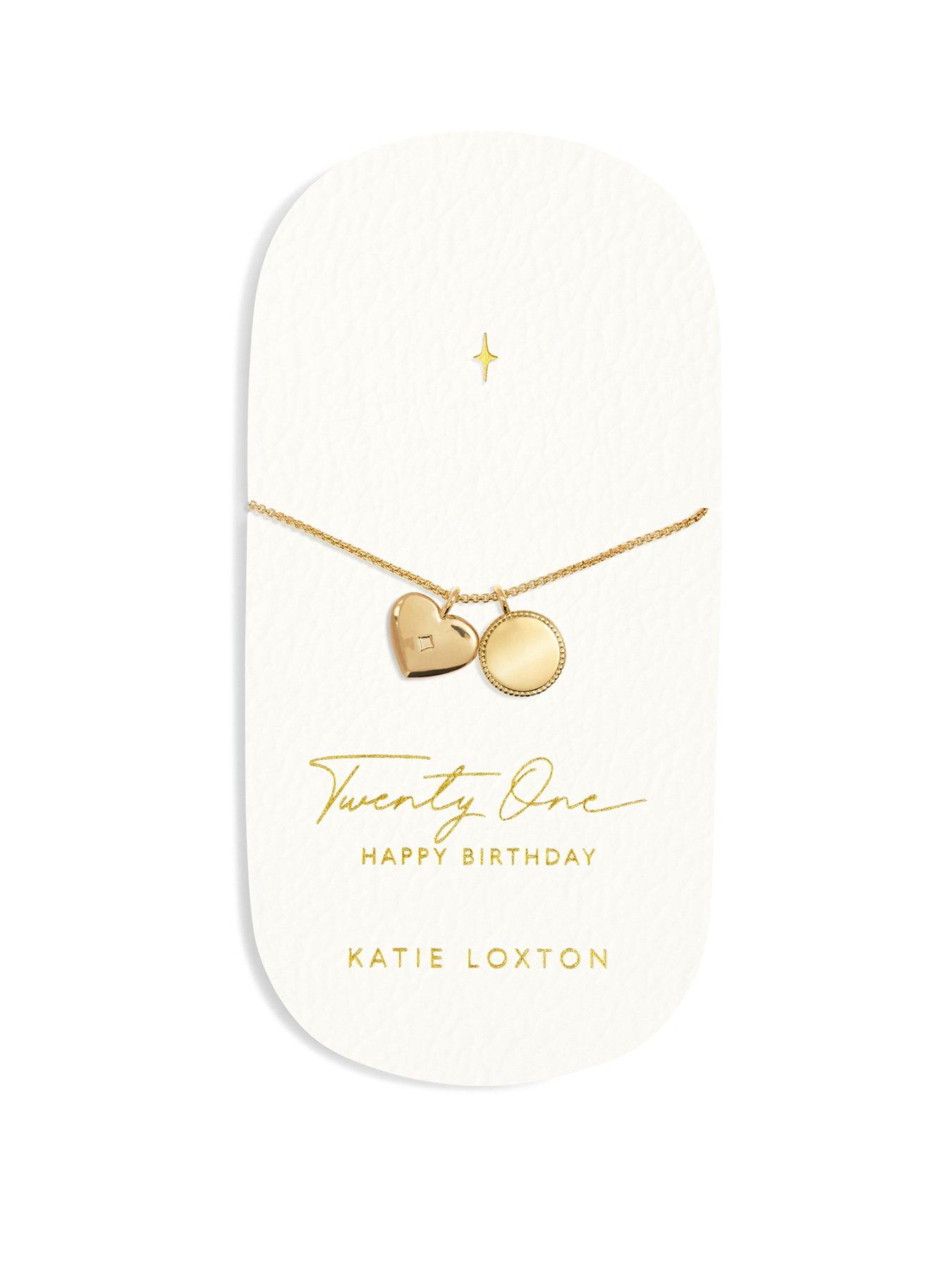 katie-loxton-21st-birthday-waterproof-gold-sentiment-bracelet