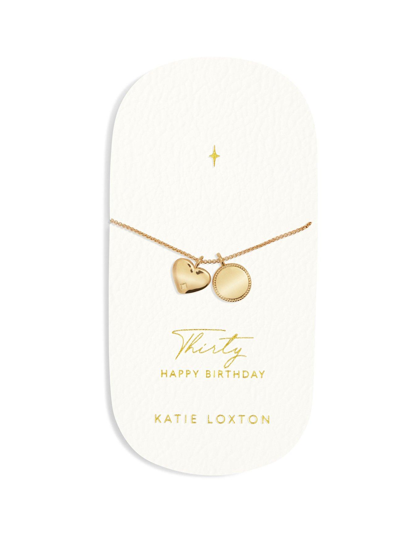 katie-loxton-30th-birthday-waterproof-gold-sentiment-bracelet