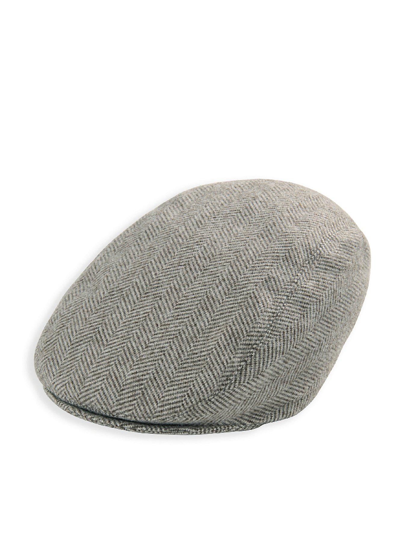 mamas-papas-baby-boys-herringbone-flat-cap-brown