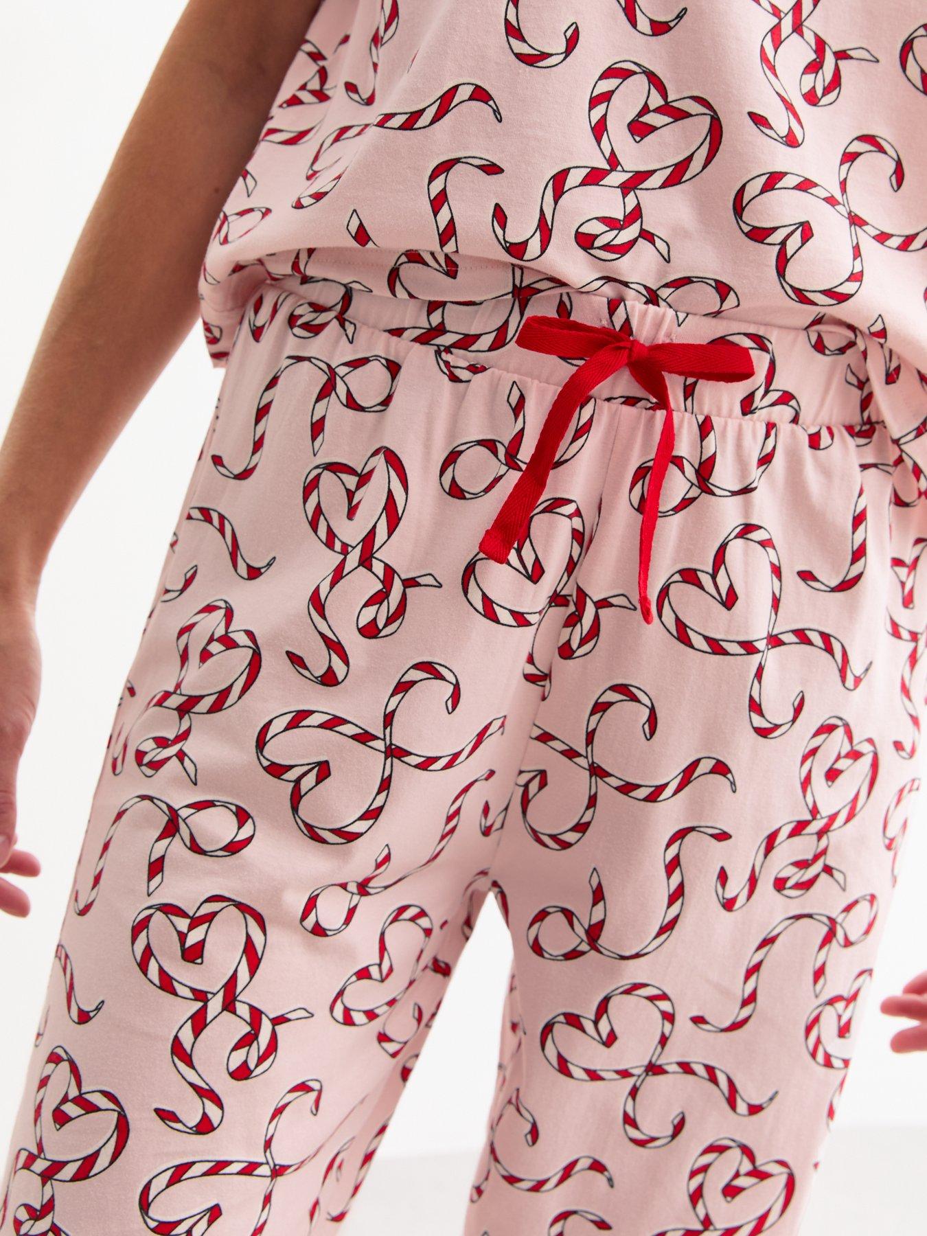 new-look-pink-christmas-jersey-candy-cane-heart-print-pyjama-setdetail