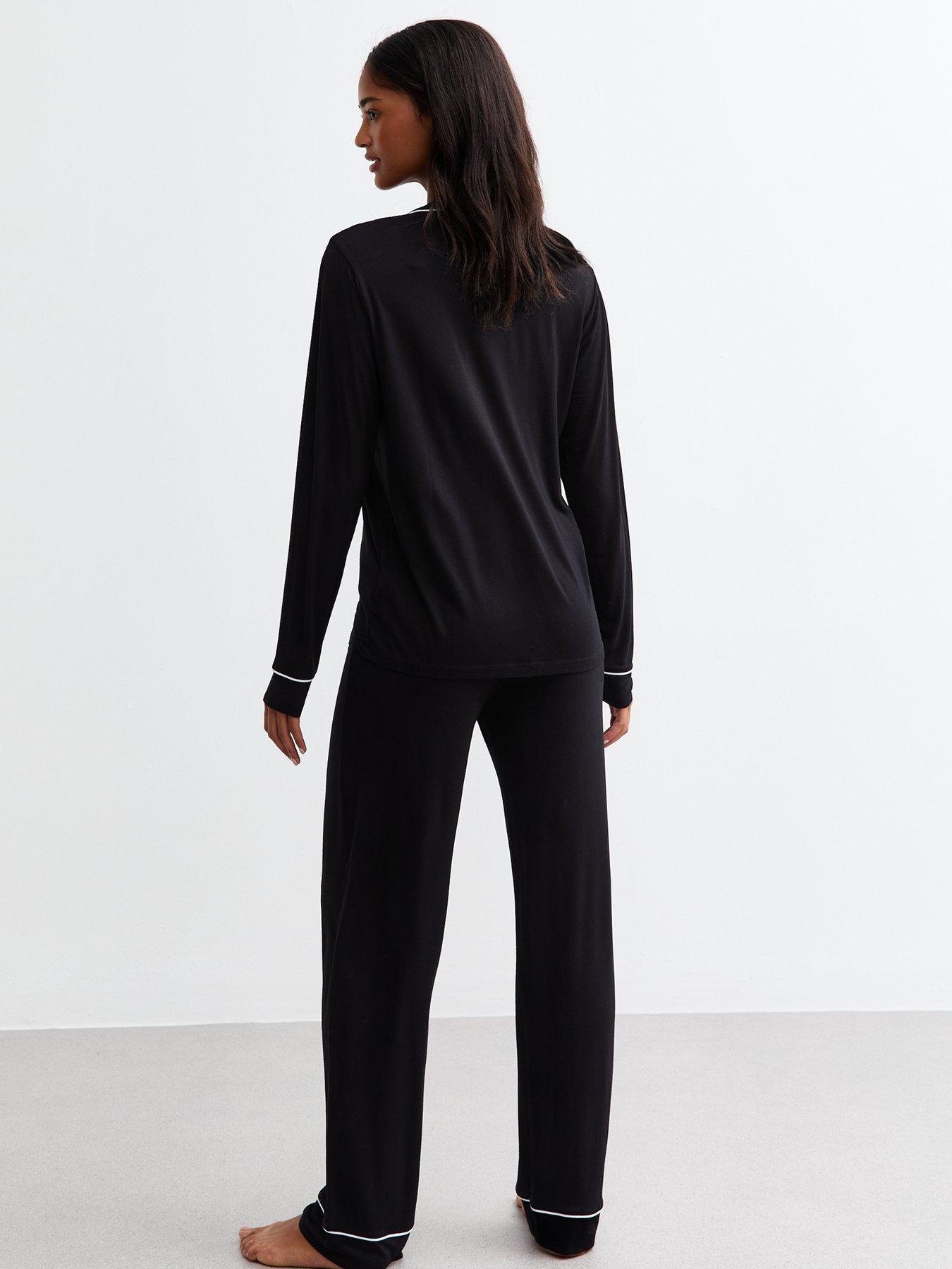 new-look-jersey-shirt-trouser-pyjama-set-blackstillFront