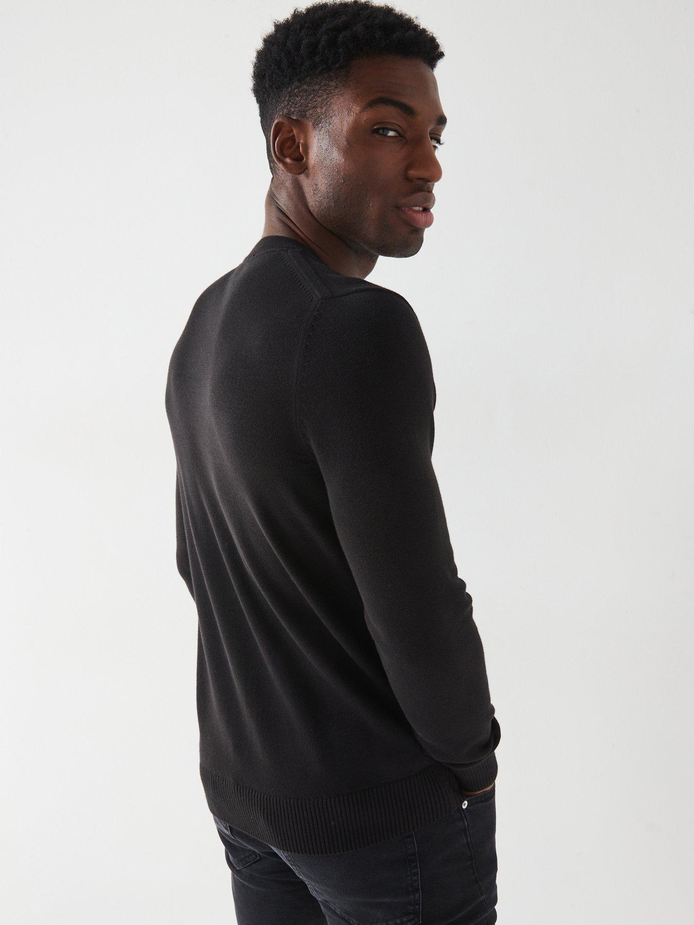 calvin-klein-jeans-modern-crew-neck-knitted-jumper-blackstillFront