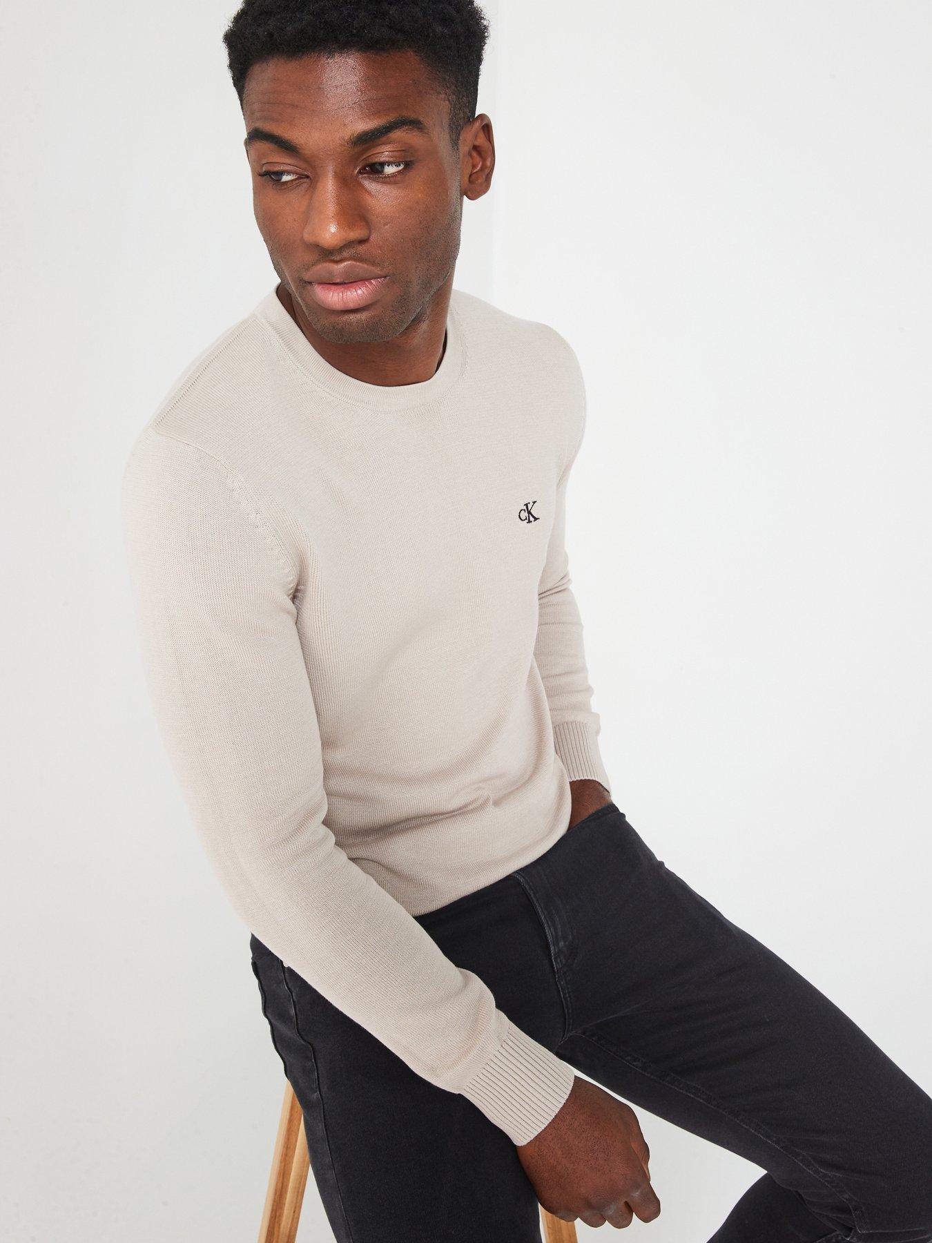 calvin-klein-jeans-modern-crew-neck-knitted-jumper-light-greydetail