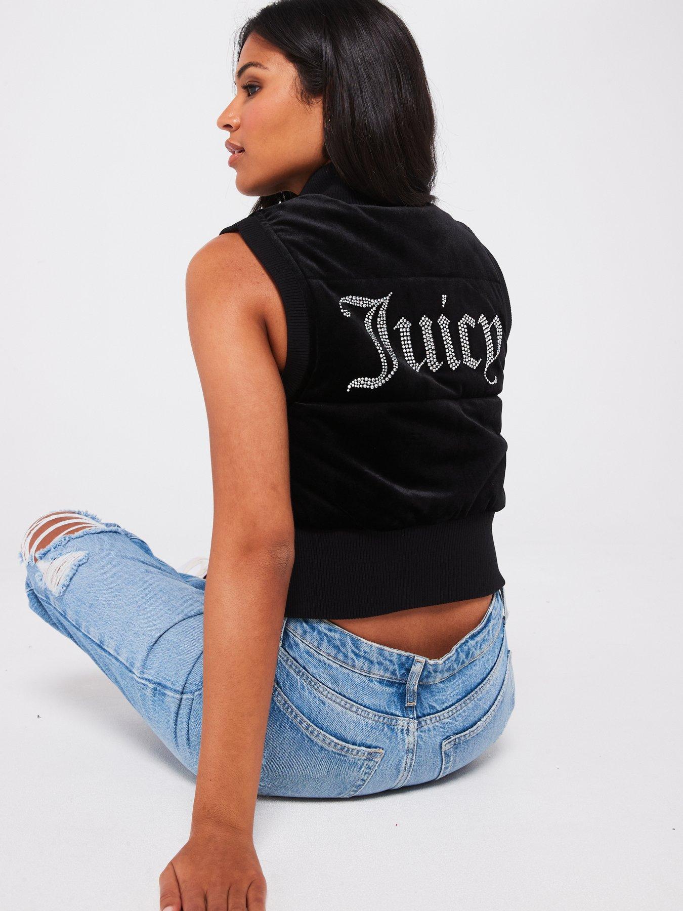 juicy-couture-thunder-velour-diamante-gilet-blackoutfit