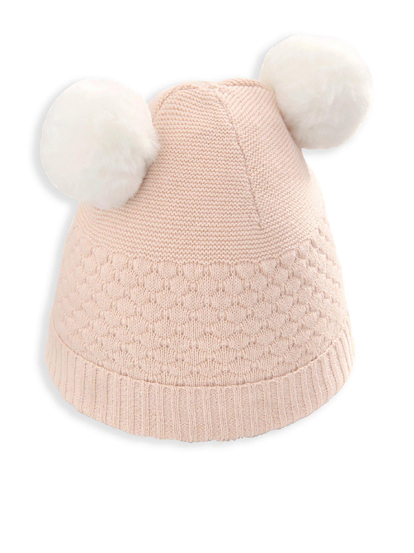 mamas-papas-baby-girls-pom-pom-hat-pink