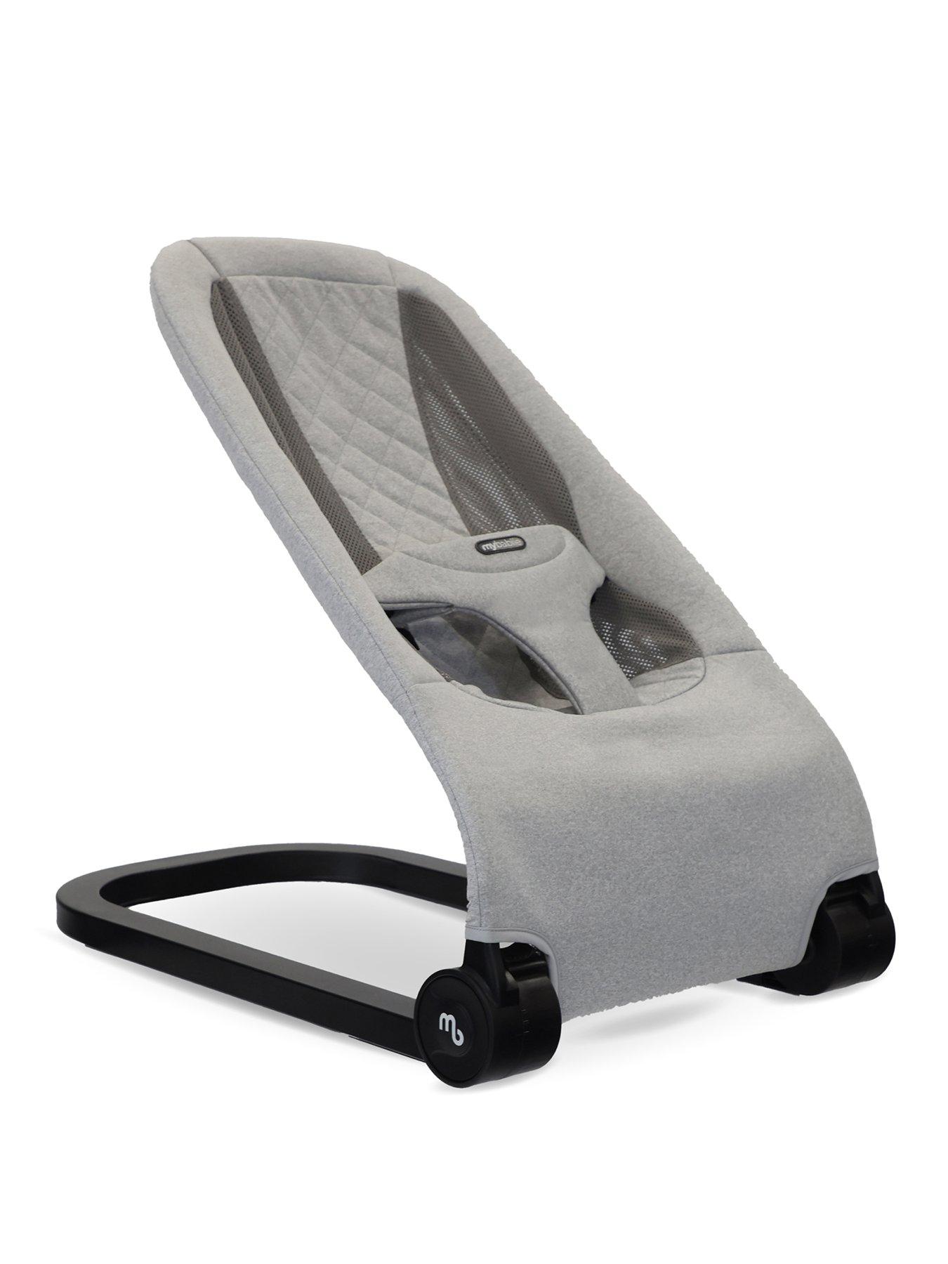 my-babiie-reclining-bouncer-grey