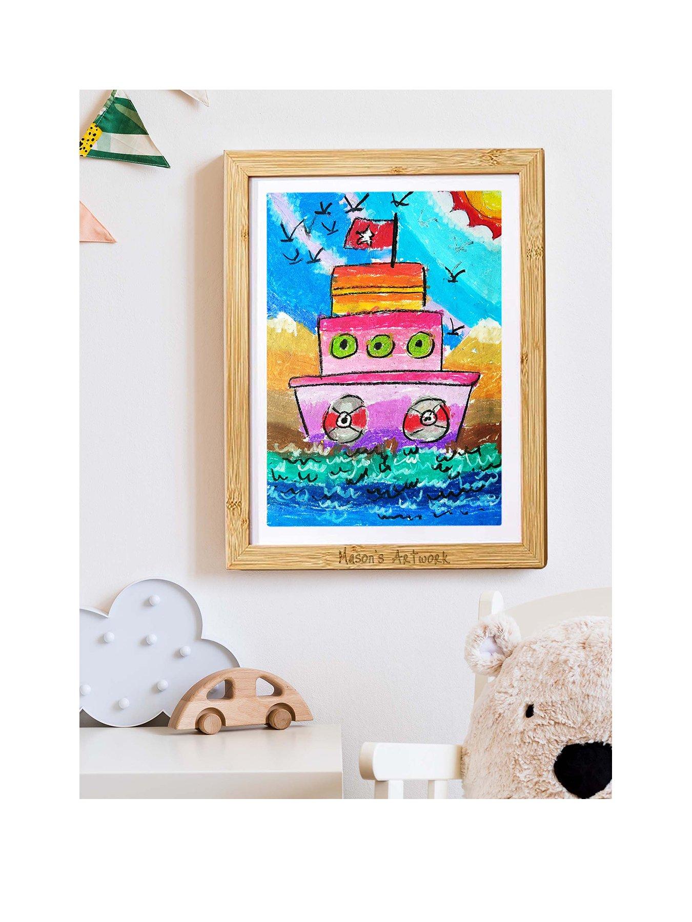 love-abode-personalised-kids-art-display-hanging-frame