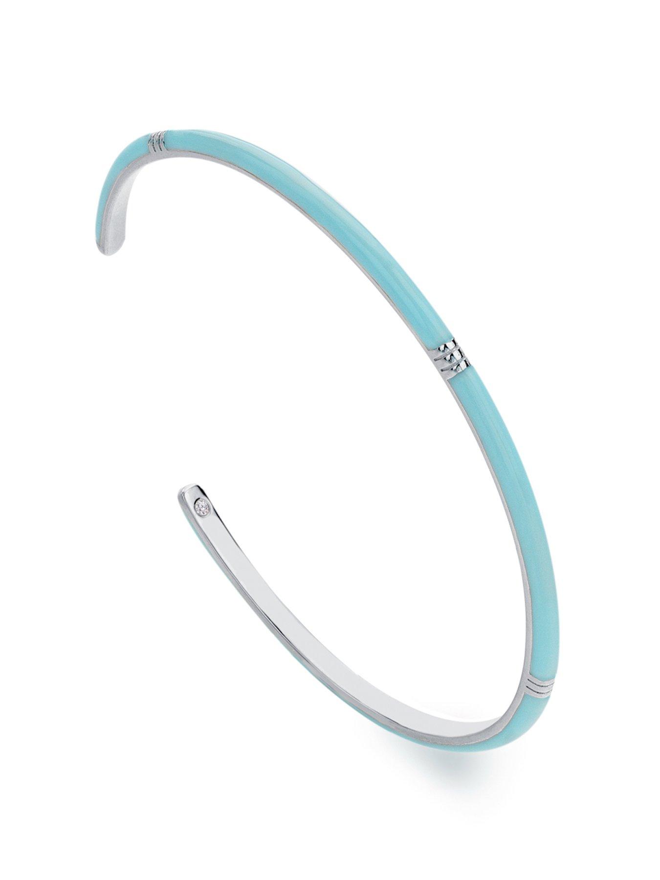 Hot Diamonds HD X TG Enamel Bangle - Blue