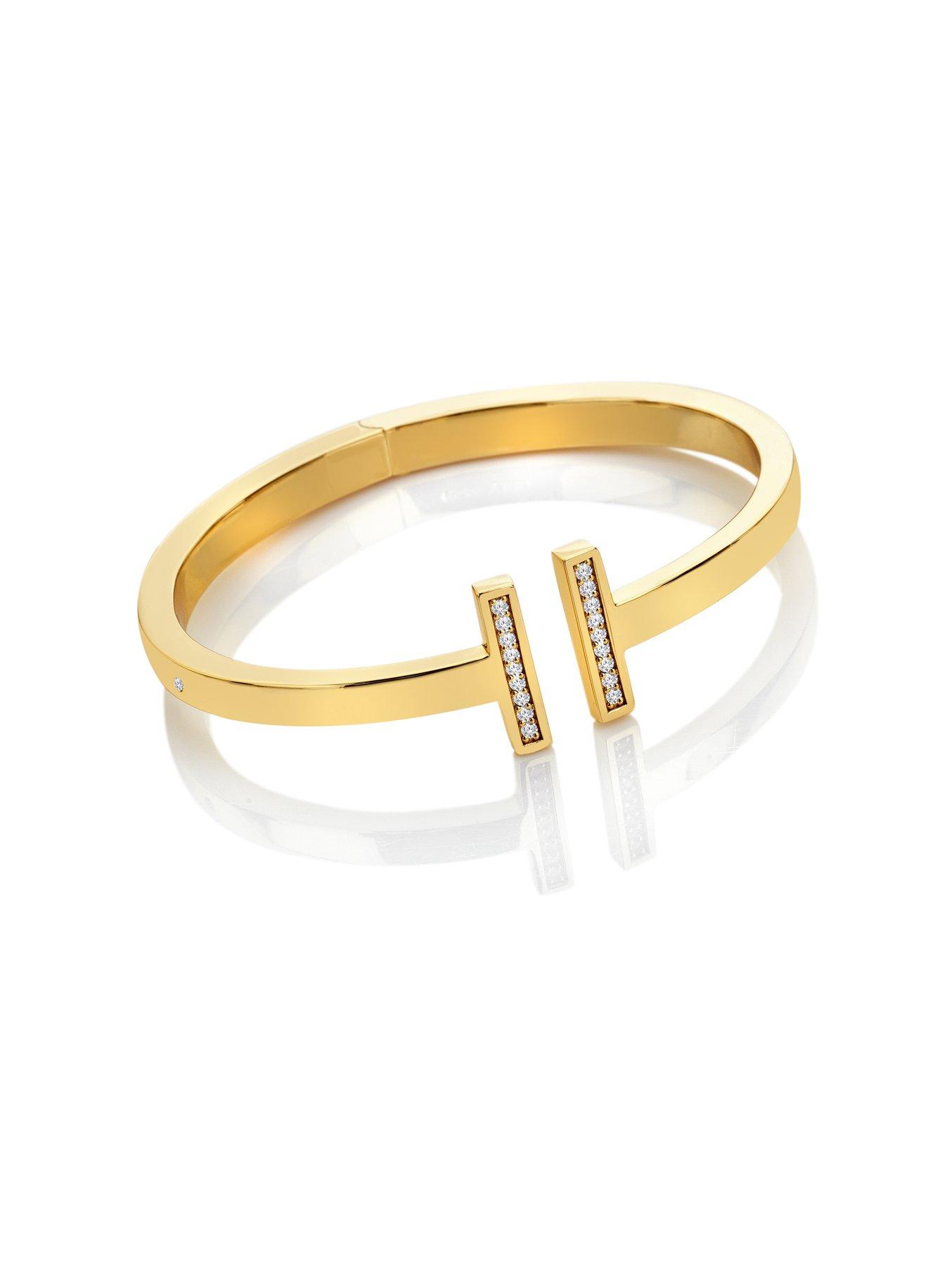Image 3 of 3 of Hot Diamonds HD X TG T-Bar Bangle - Gold Plated