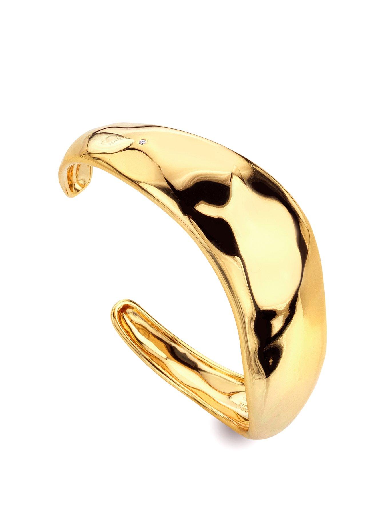 hot-diamonds-hd-x-tg-organic-wave-cuff-gold-plated