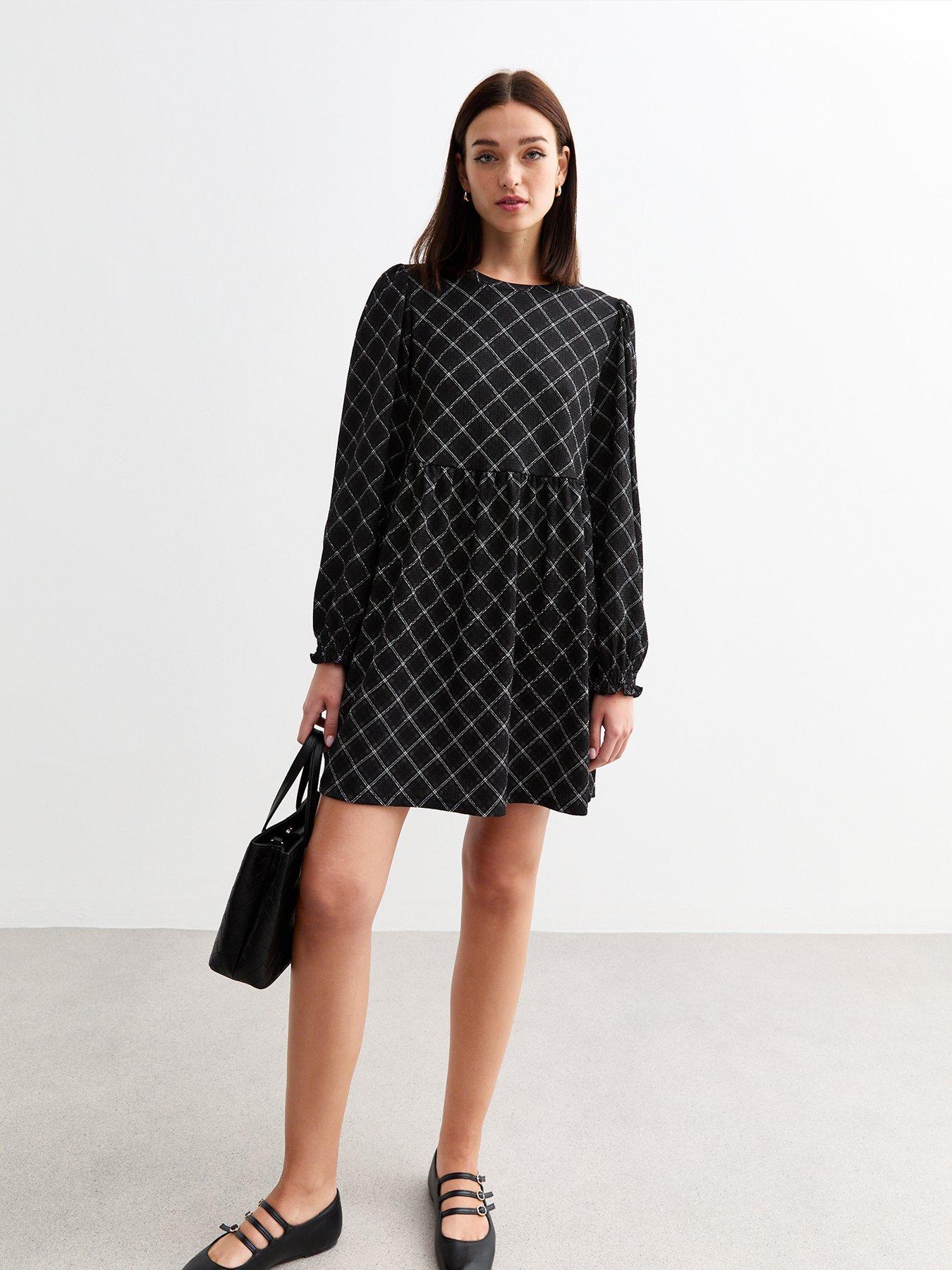 new-look-check-print-smock-mini-dress-blackback